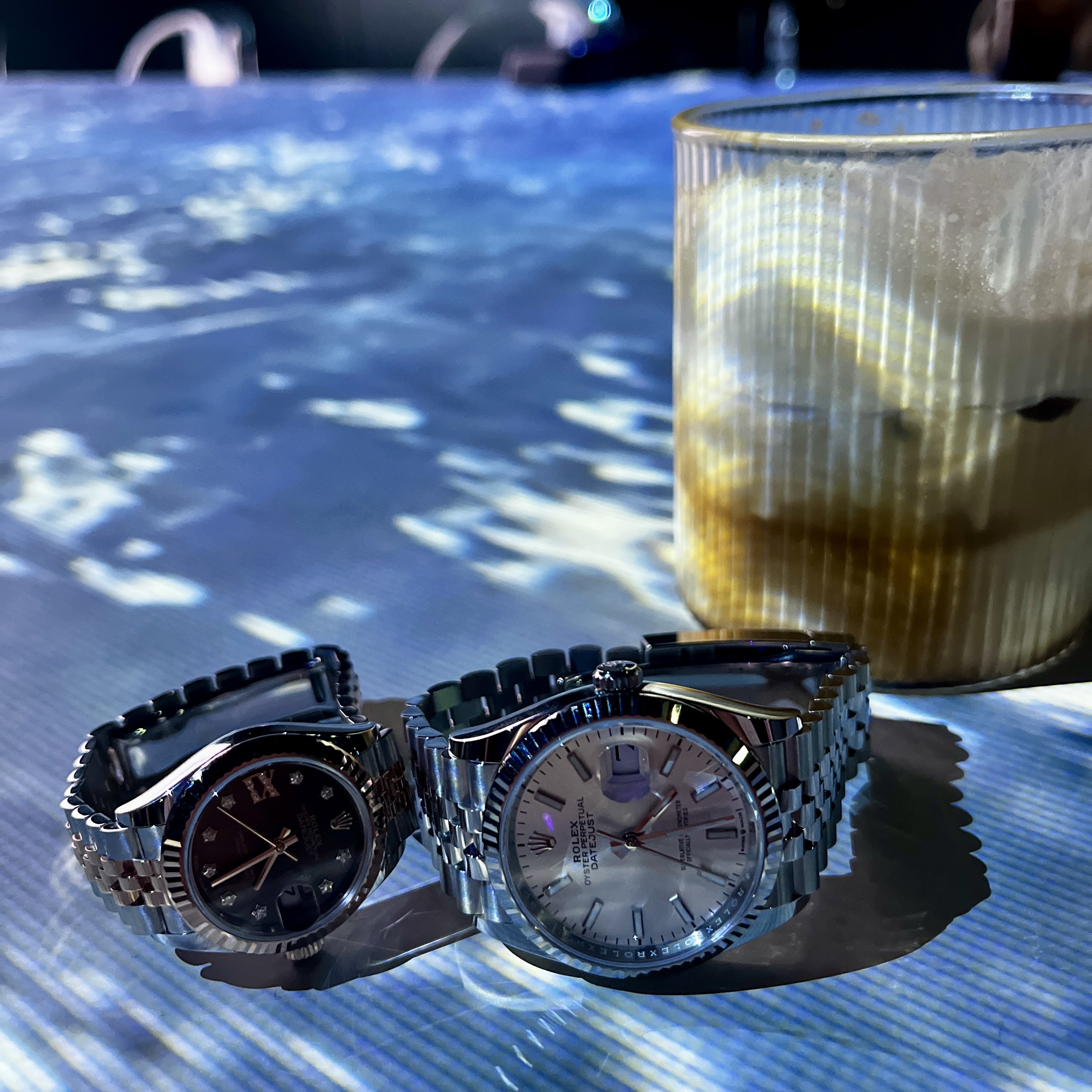 Rolex Datejust 36mm 126234 Silver Jubilee, Rolex Lady-Datejust 28mm 279171 Chocolate Roman Diamond-Set Jubilee 착용 스타일 - 1