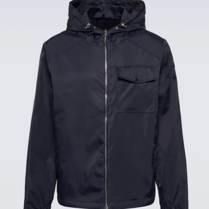 Moncler Nuytten Hooded Jacket Night Blue - 22SS 착용 스타일 - 2
