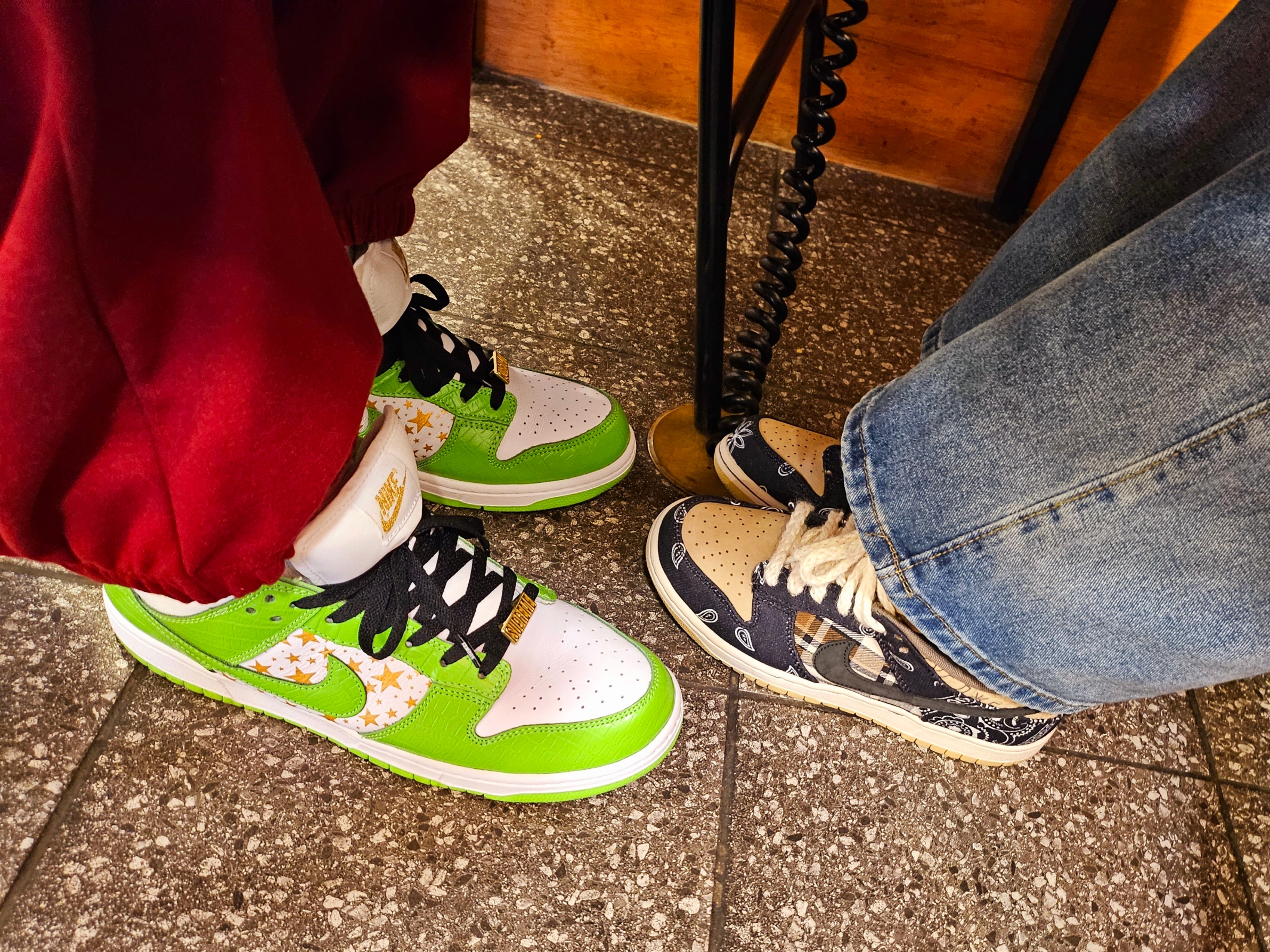 Nike x Supreme SB Dunk Low Mean Green, Nike x Travis Scott SB Dunk Low 착용 스타일 - 2