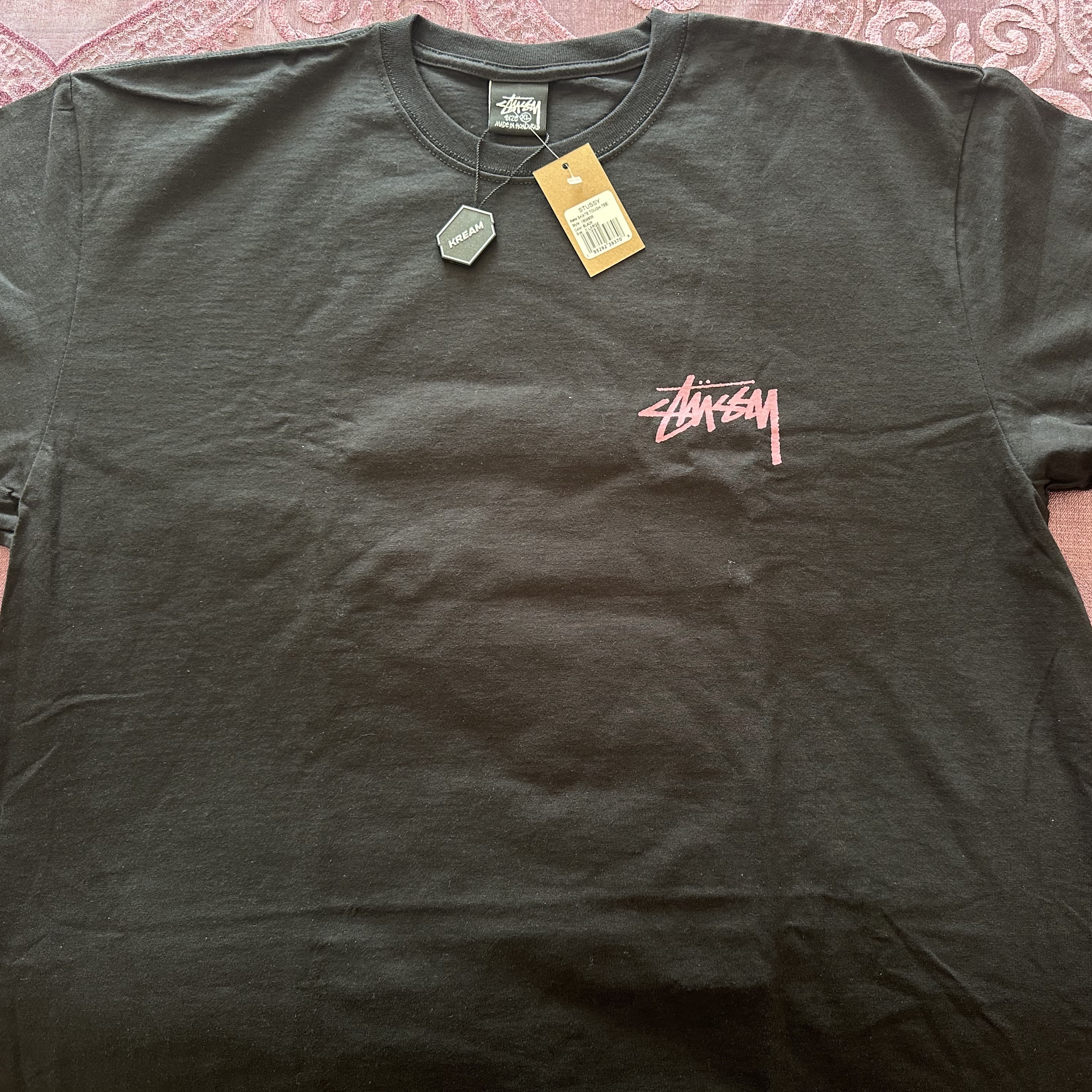 Stussy Skate Tough T-Shirt Black 착용 스타일 - 2