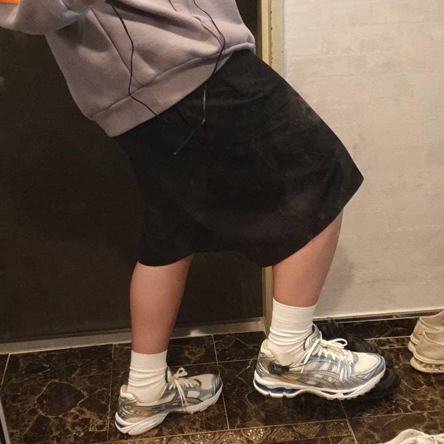 Asics Gel-Kayano 14 Cream Pure Silver 착용 스타일