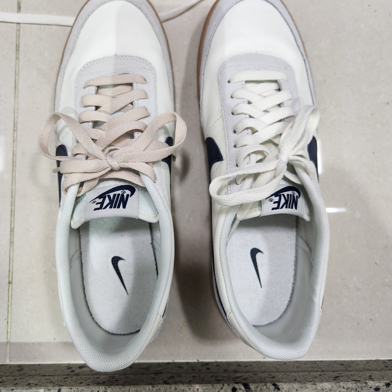 Nike x J.Crew Killshot 2 Sail Midnight Navy 착용 스타일 - 2
