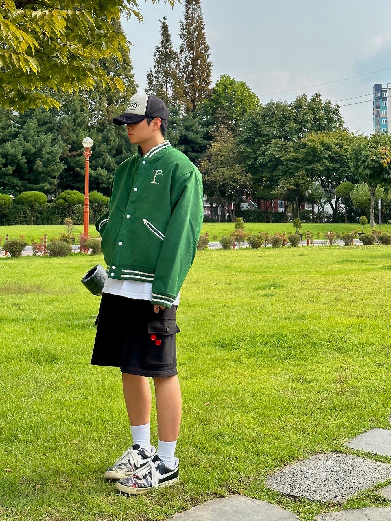 Nike x Peaceminusone Air Force 1 Low Para-Noise 착용 스타일 - 1
