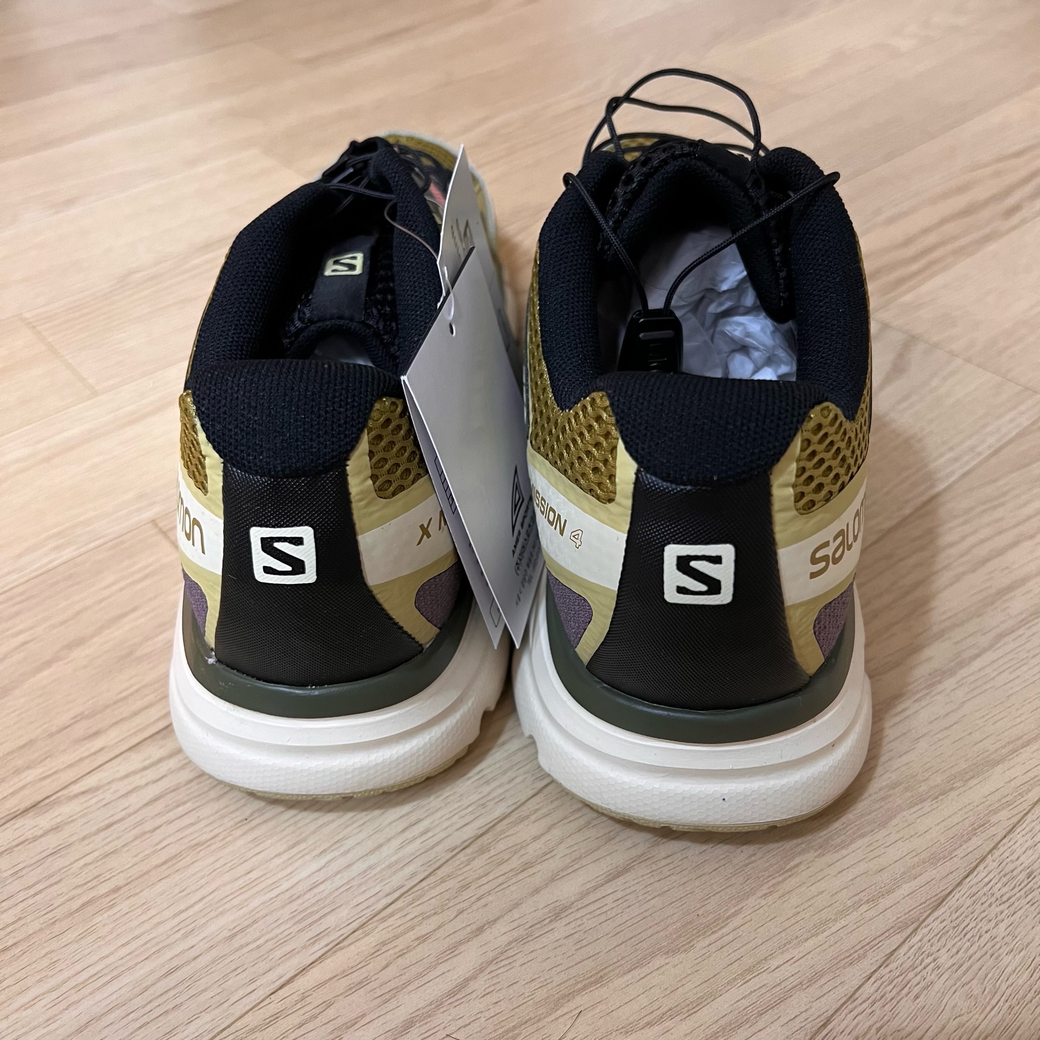 Salomon X-Mission 4 Leek Green 착용 스타일 - 7