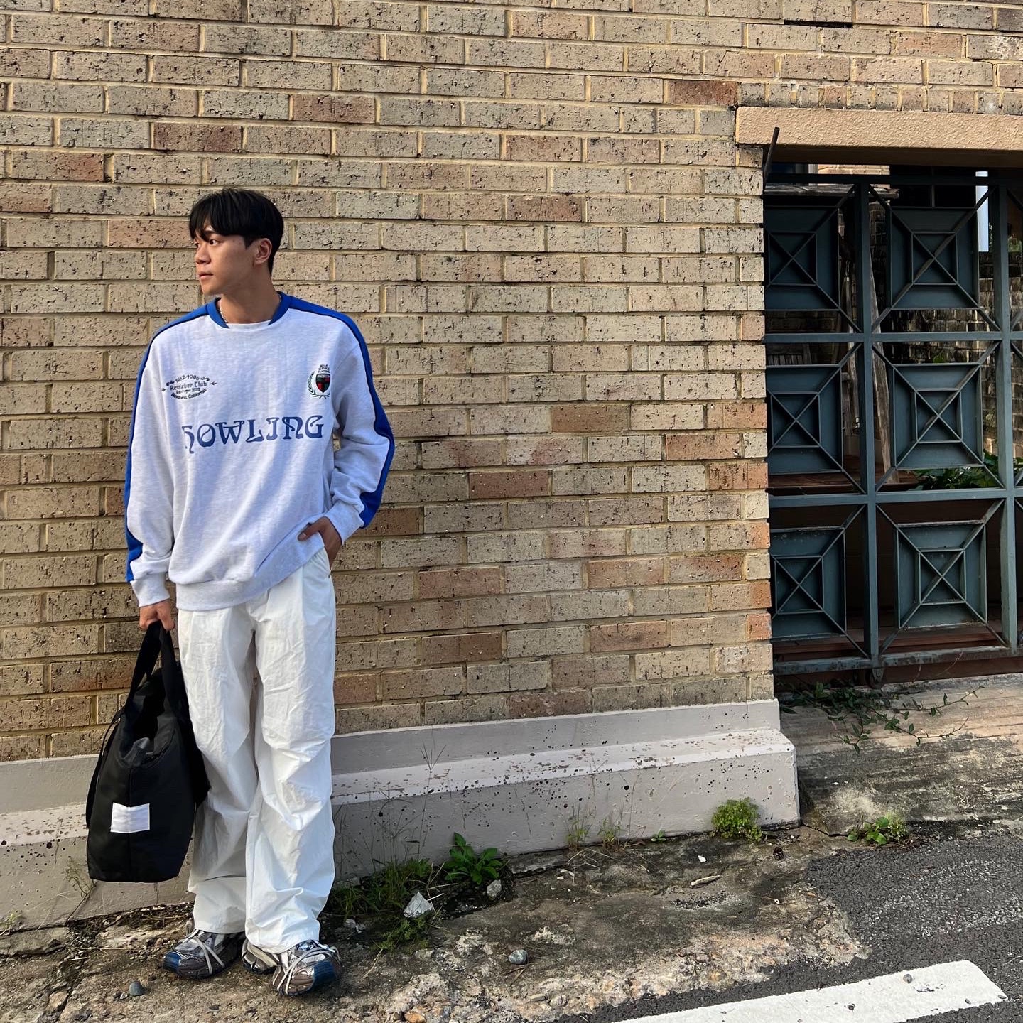Balenciaga 3XL Sneakers Worn Out Grey White Blue 착용 스타일 - 2