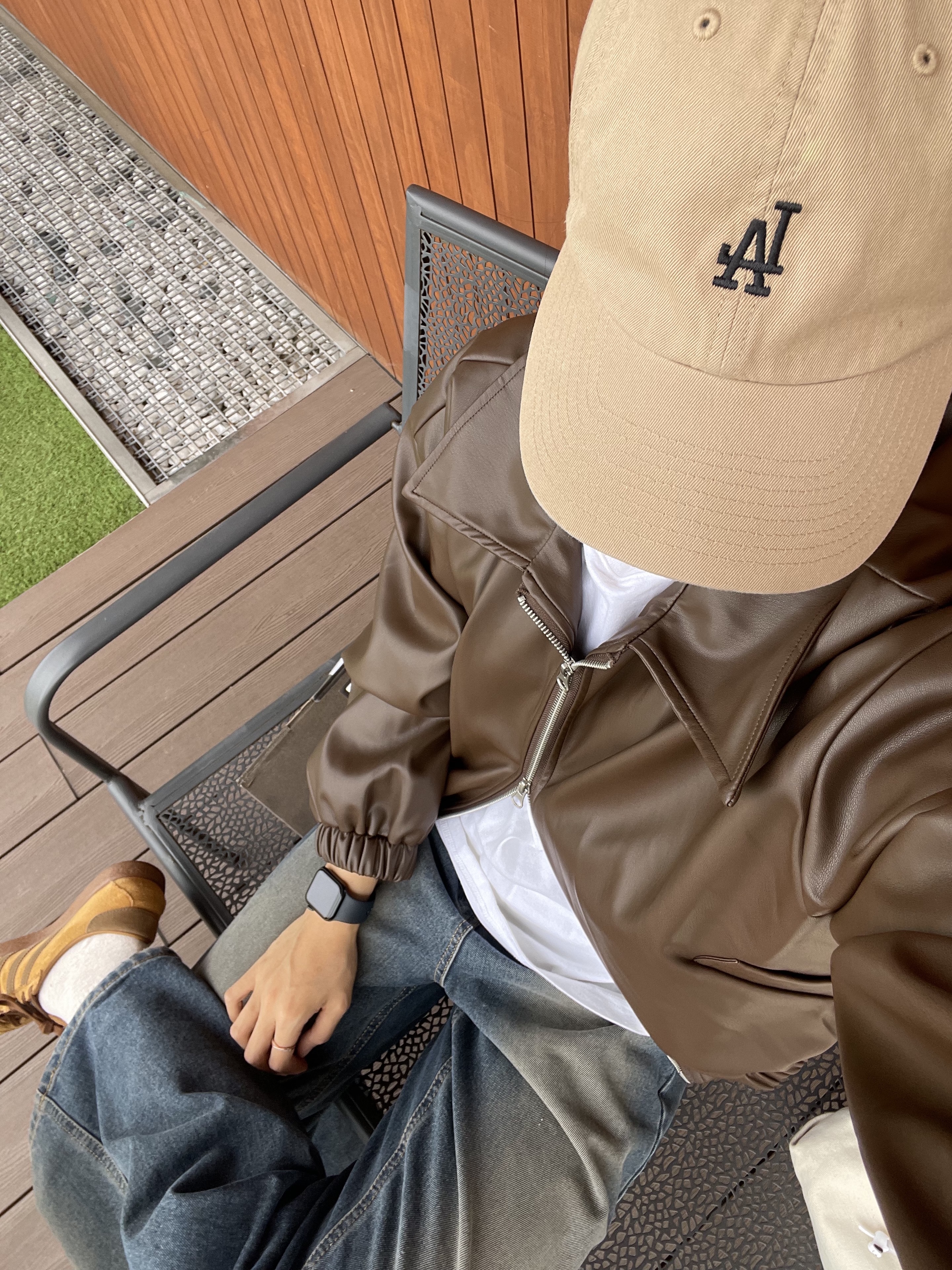 Adidas Tobacco Gruen Mesa Brown Desert 착용 스타일 - 2