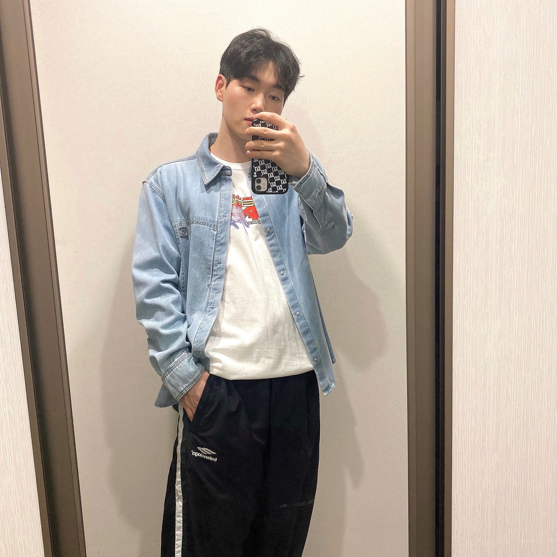 Supreme x Yohji Yamamoto Tekken T-Shirt White - 22FW 착용 스타일