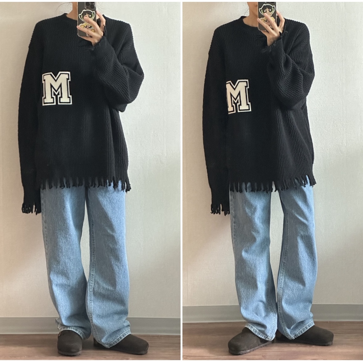 Birkenstock Boston Shearling Mocha - Regular 착용 스타일 - 1