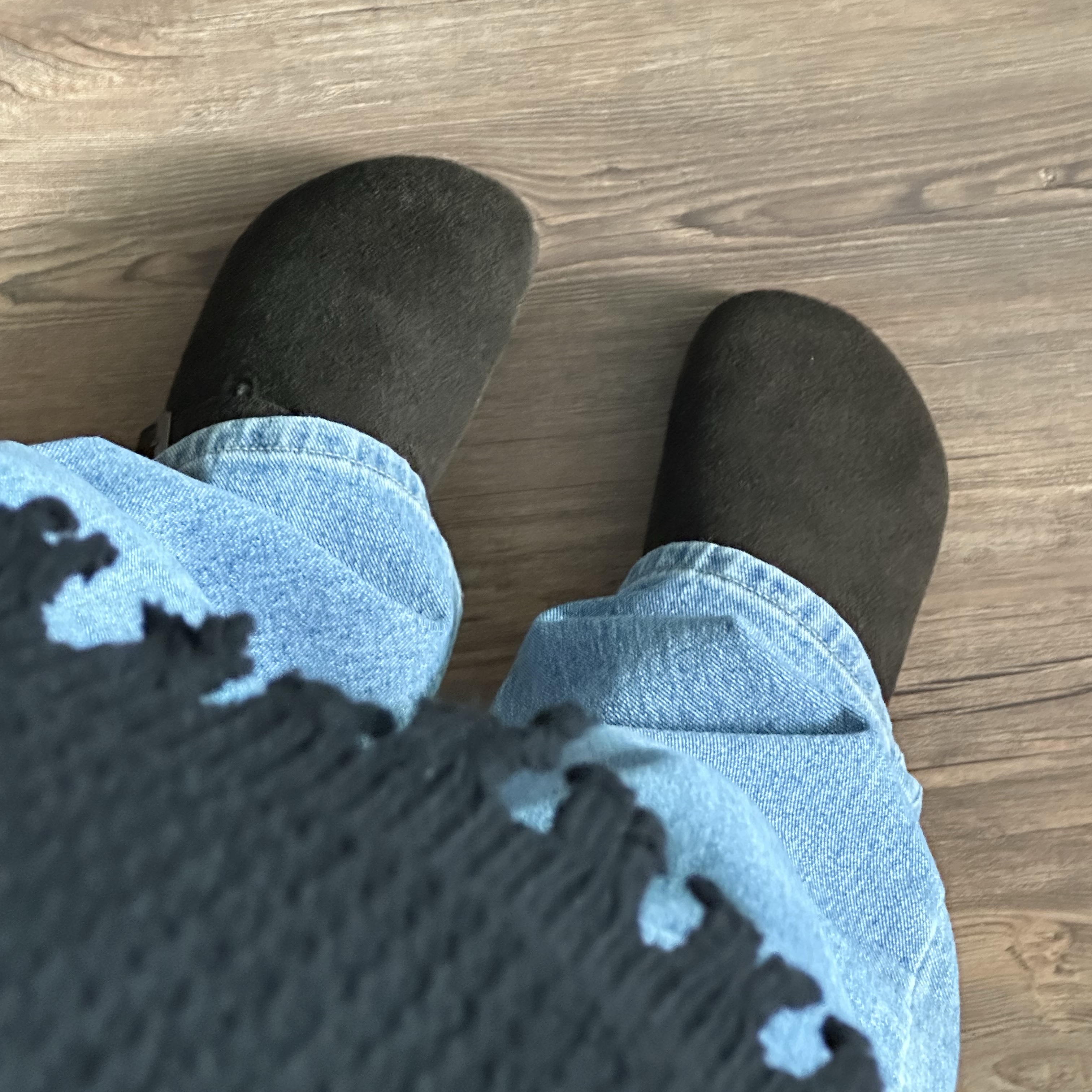 Birkenstock Boston Shearling Mocha - Regular 착용 스타일 - 2