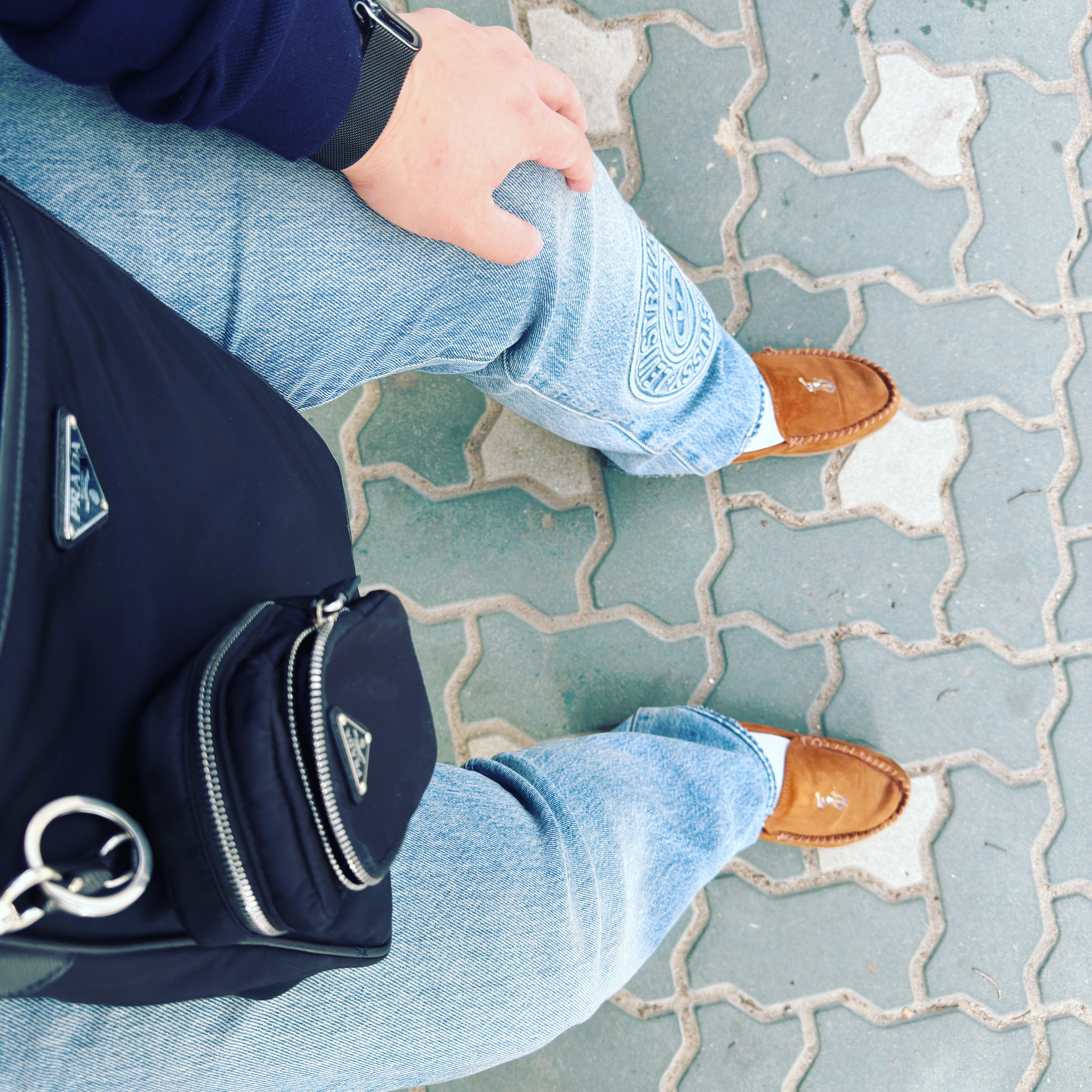 Stussy x Levi's Embossed 501 Jean Indigo 착용 스타일