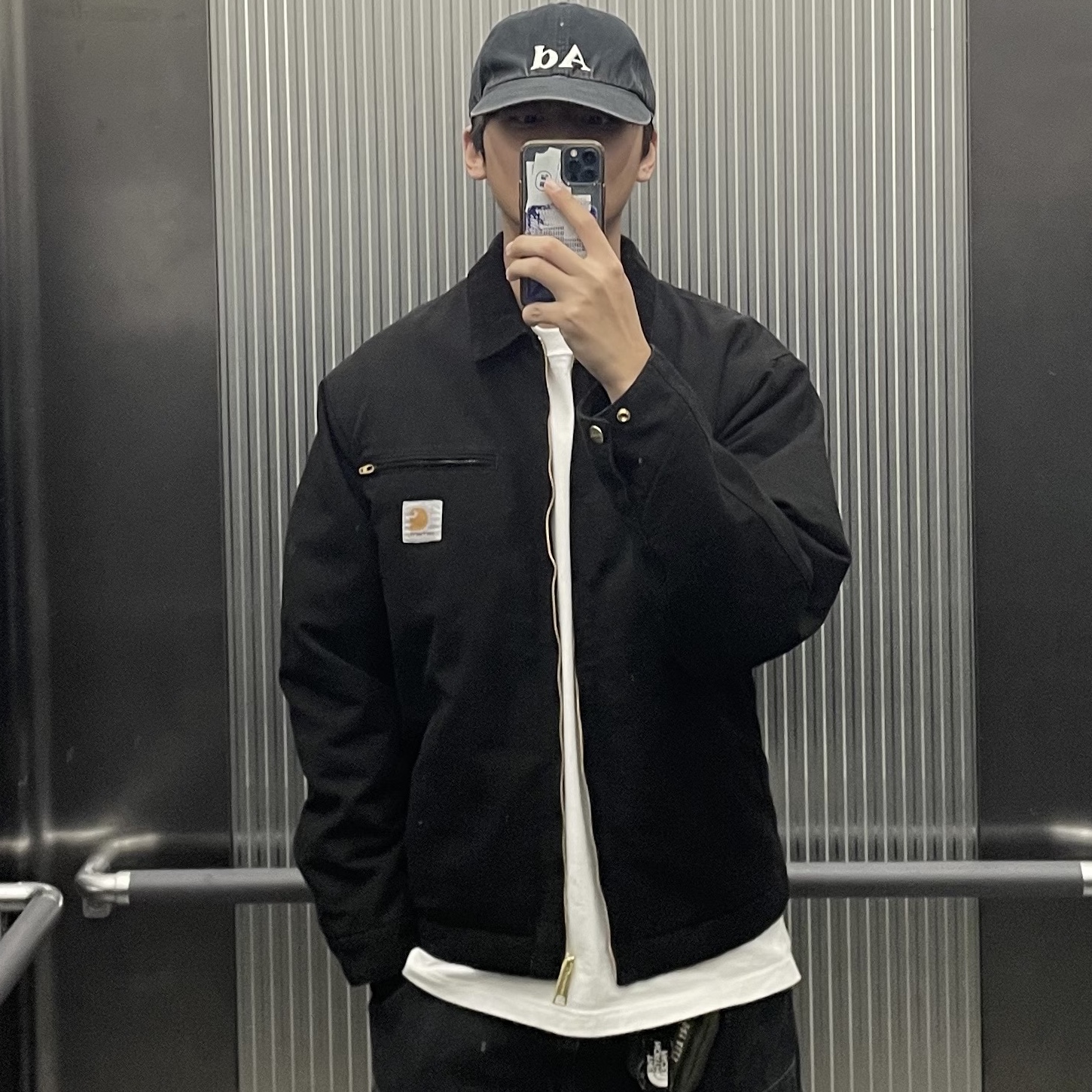 Human Made Military Card Case Olive Drab, Carhartt WIP Organic Cotton Dearborn Canvas OG Detroit Jacket Black Aged Canvas - Winter 착용 스타일