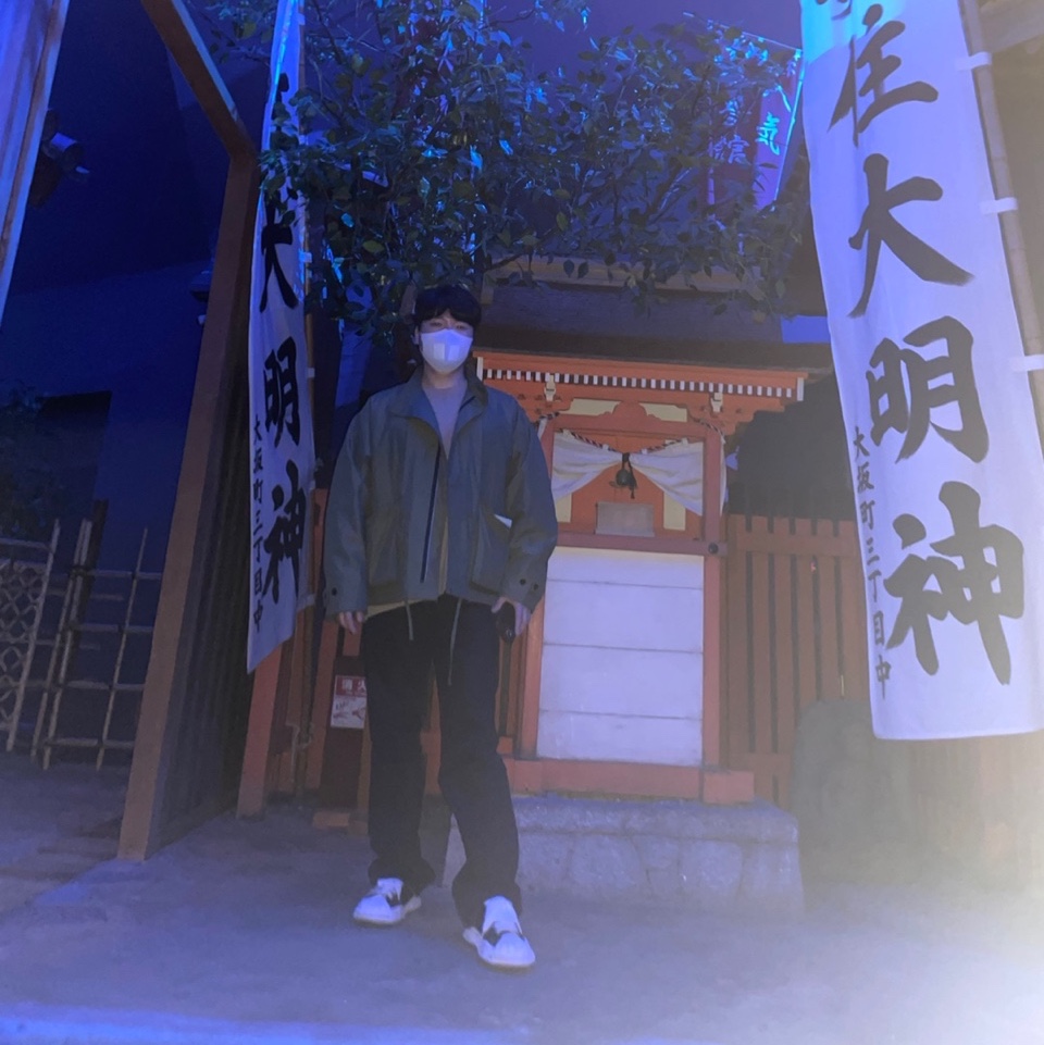 Maison Mihara Yasuhiro Blakey OG Sole Canvas Low-top Sneakers Purple 착용 스타일