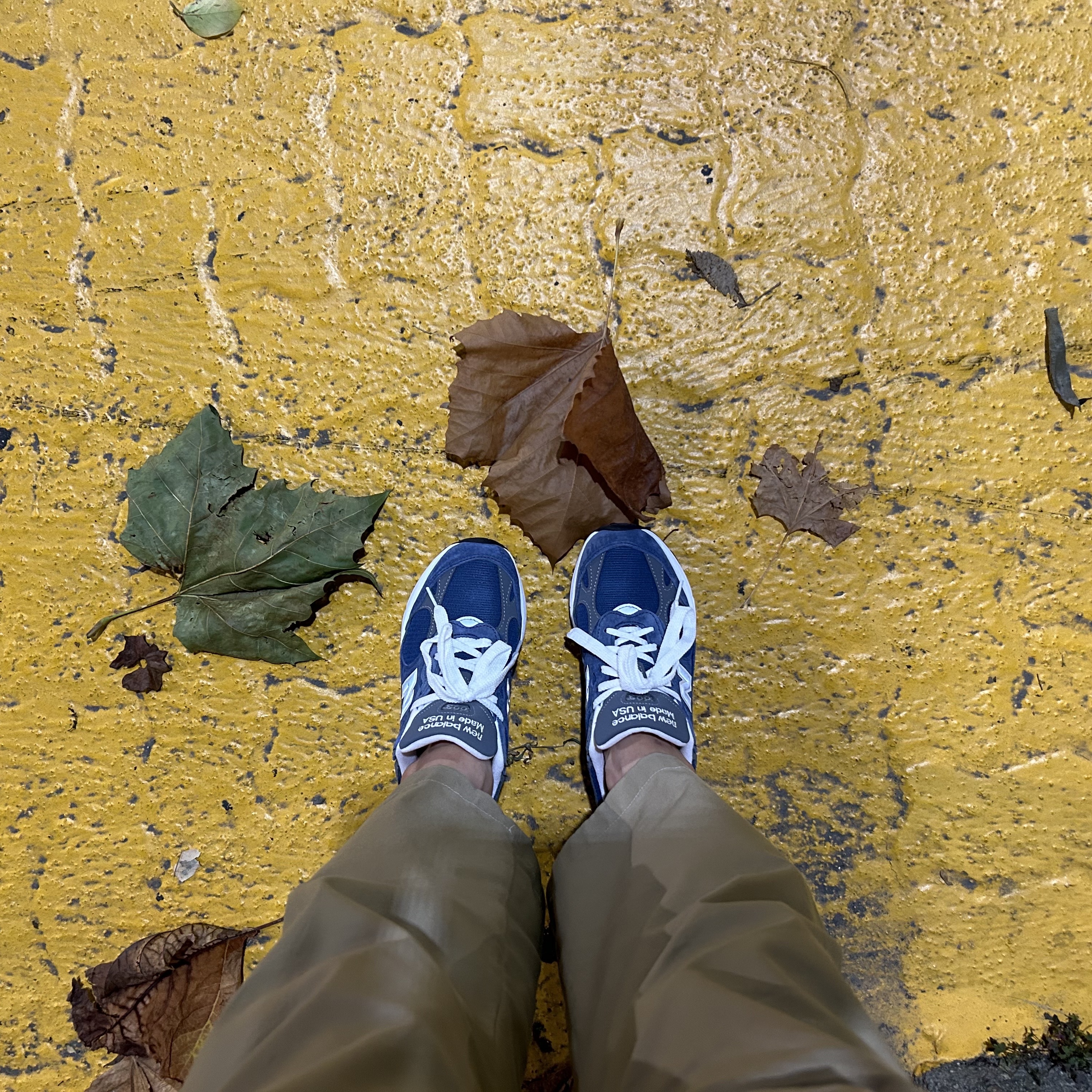 New Balance 993 Made in USA Vintage Indigo - D Standard 착용 스타일