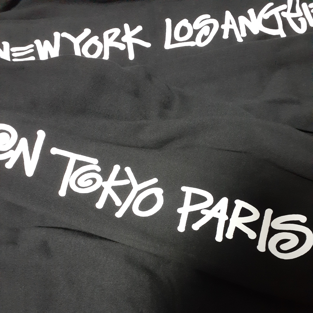 Stussy Big Cities LS T-Shirt Pigment Dyed Black 착용 스타일 - 2