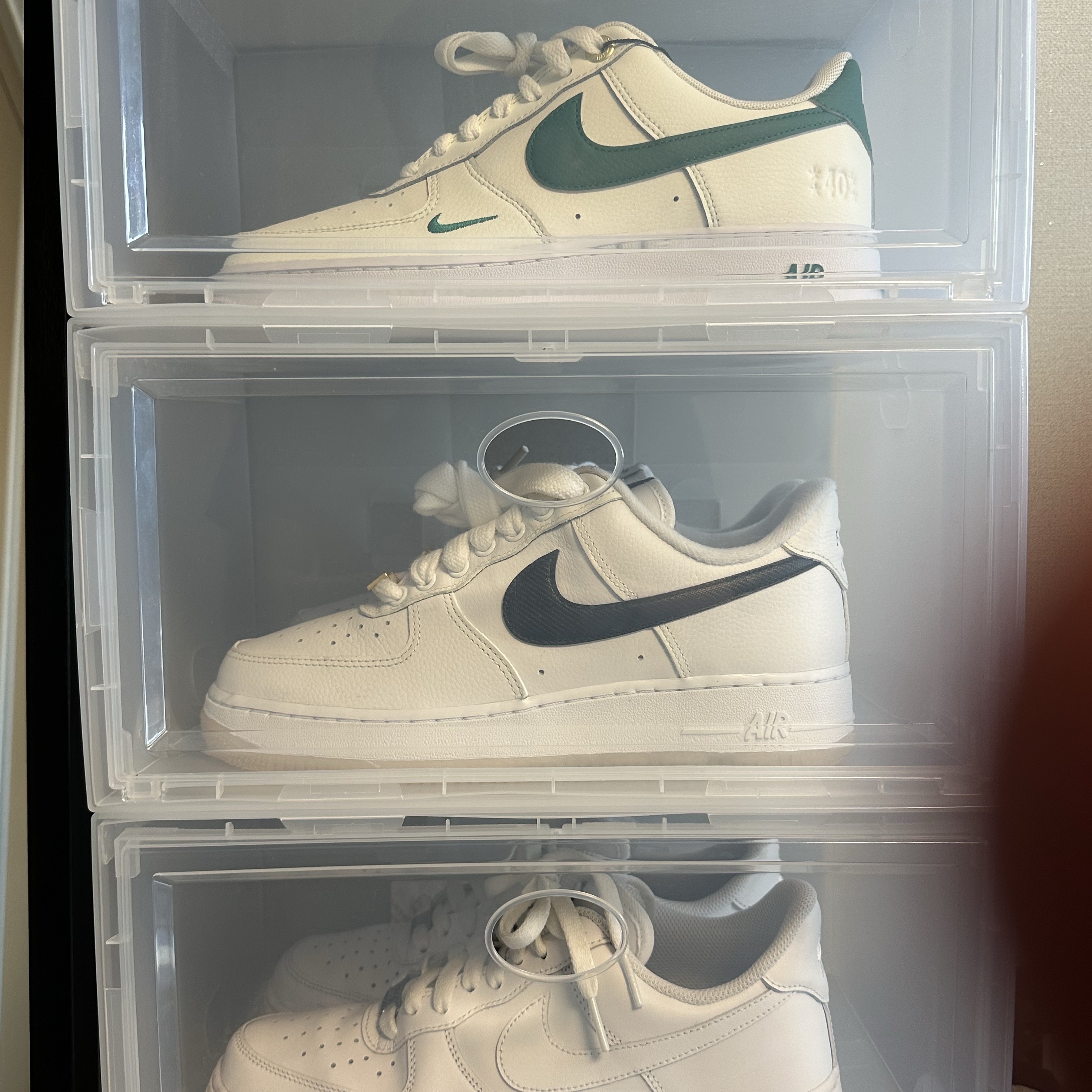 Nike Air Force 1 '07 LV8 40th Anniversary Join Forces Sail Malachite 착용 스타일