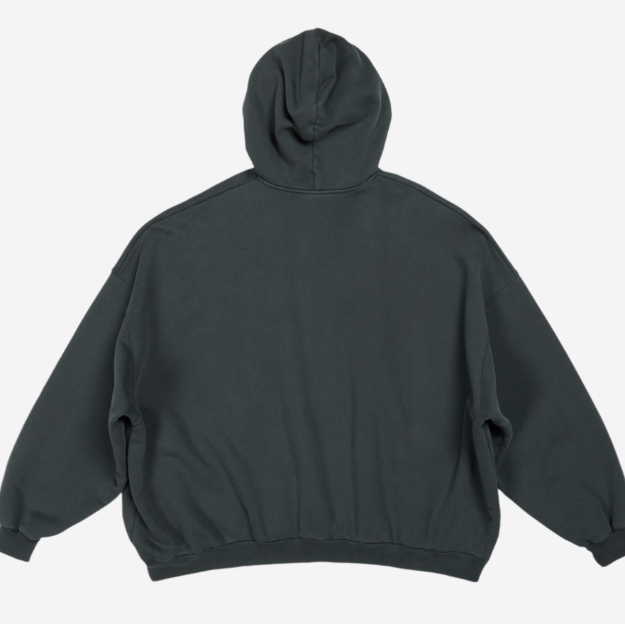 Balenciaga x Adidas Heavyweight Fleece Oversized Hoodie Green 착용 스타일 - 2