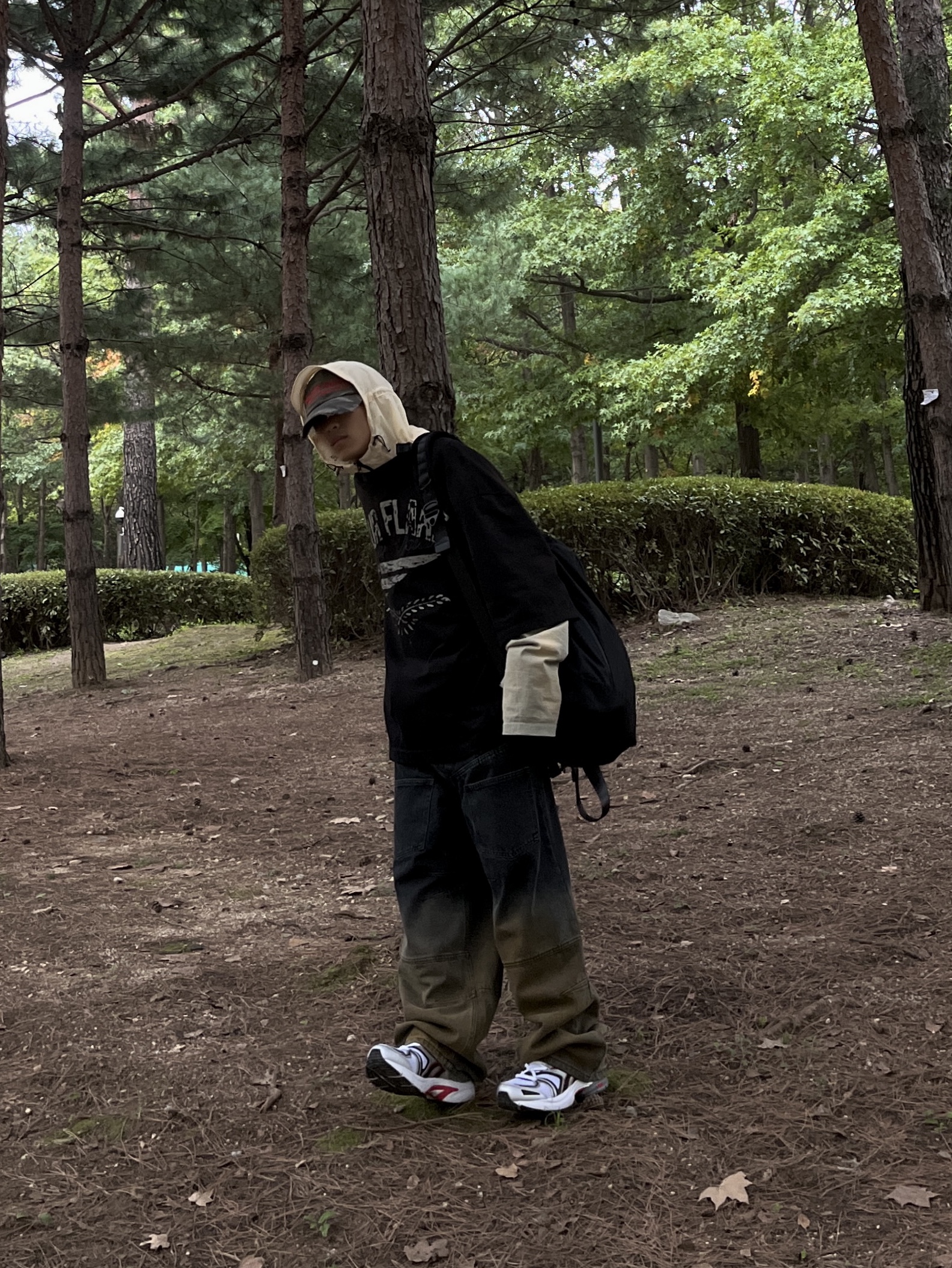 ETCE New Vision Camo Cap Forest Green, Reebok Premier Road Plus VI Red 착용 스타일 - 3