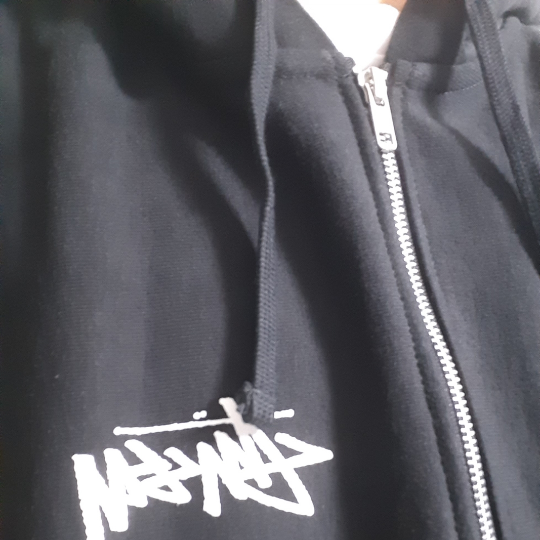 Stussy Big Cities Zip Hoodie Black 착용 스타일