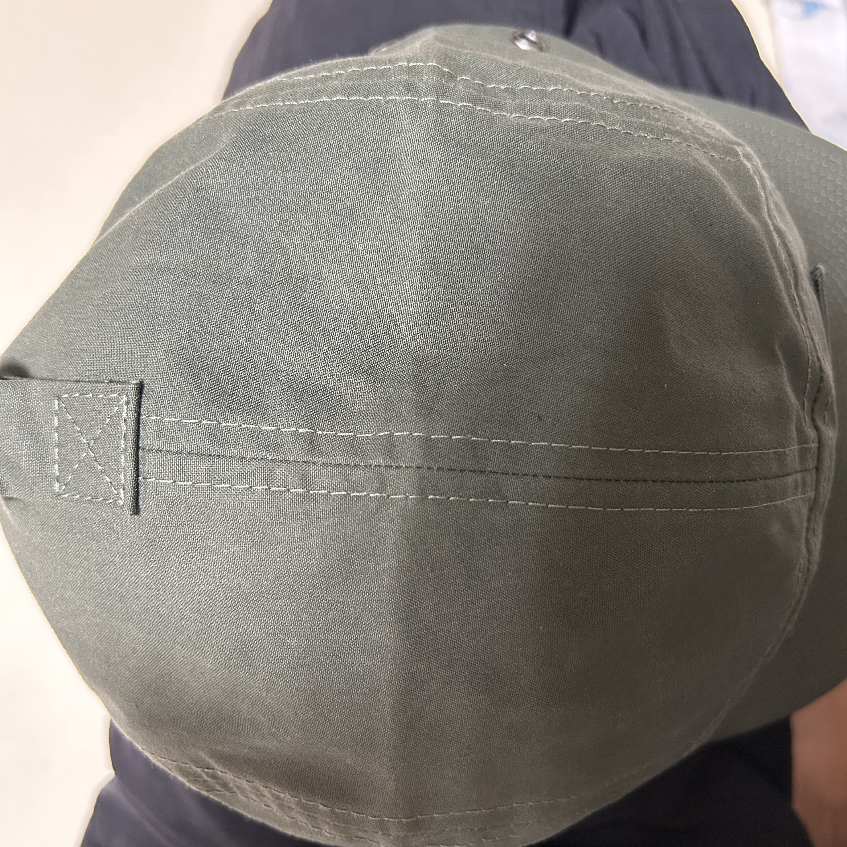 Supreme Waxed Cotton Camp Cap Olive - 23FW 착용 스타일 - 3
