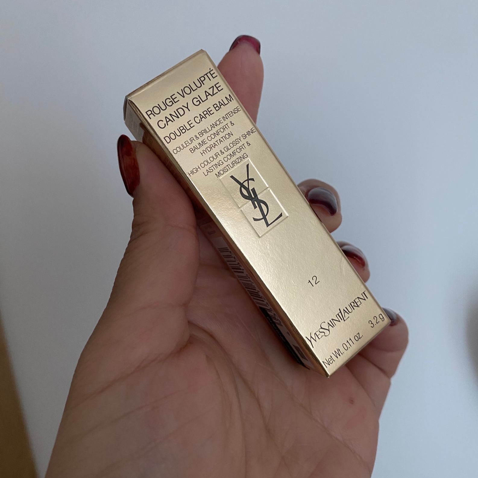 Yves Saint Laurent Rouge Volupte Candy Glaze Color Balm 12 Coral Excitement 착용 스타일