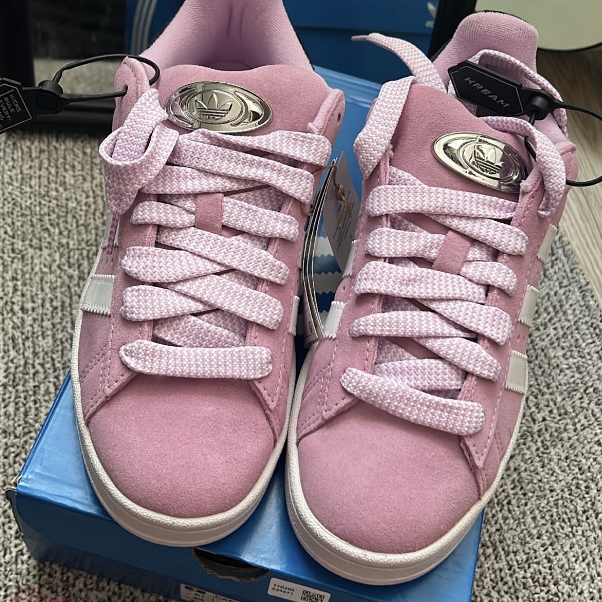 (W) Adidas Campus 00s Bliss Lilac 착용 스타일