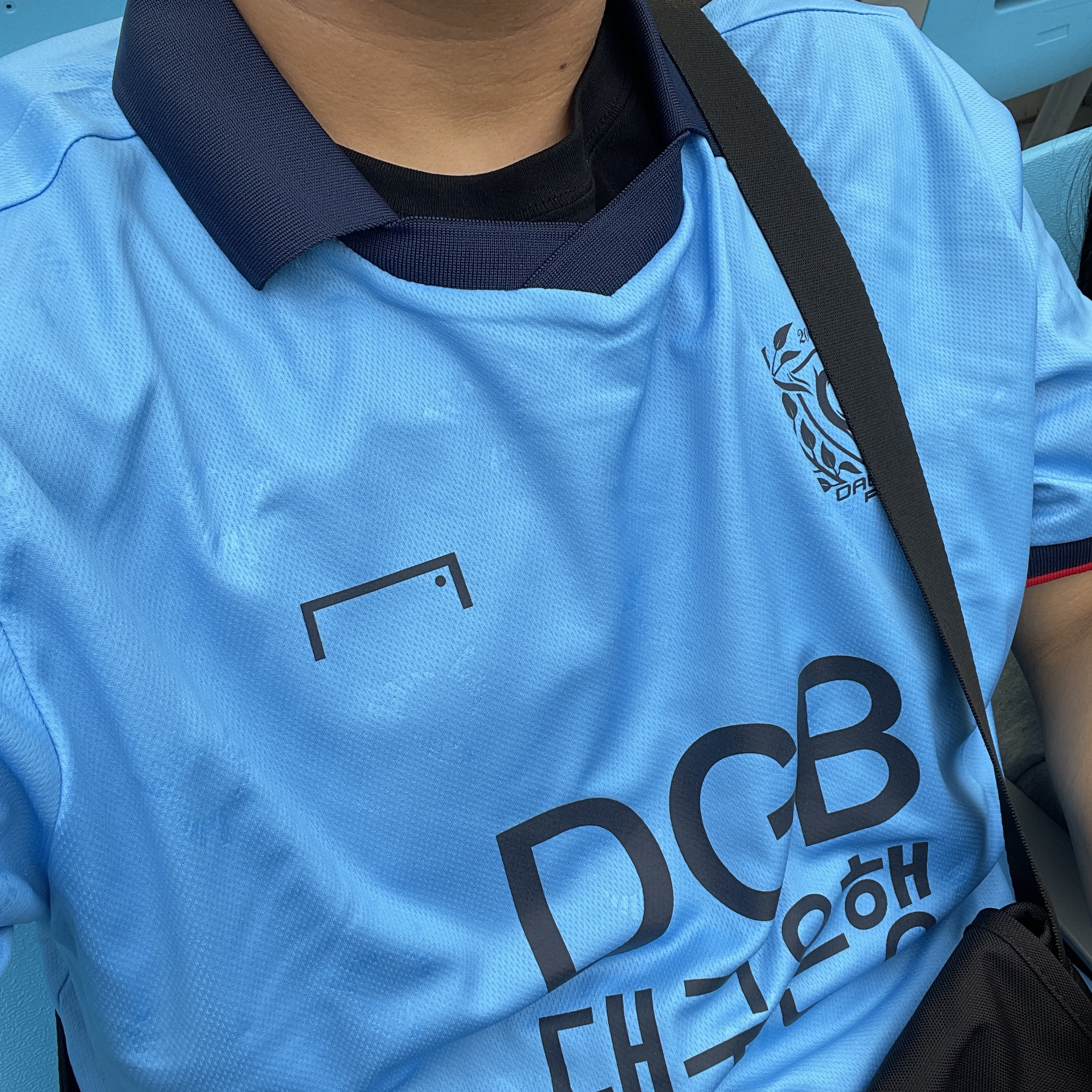 Goal Studio Daegu FC 2023 Home Replica Jersey Skyblue Navy (Non Marking Ver.) 착용 스타일 - 1