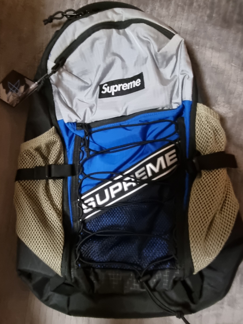 Supreme Backpack Blue - 23FW 착용 스타일