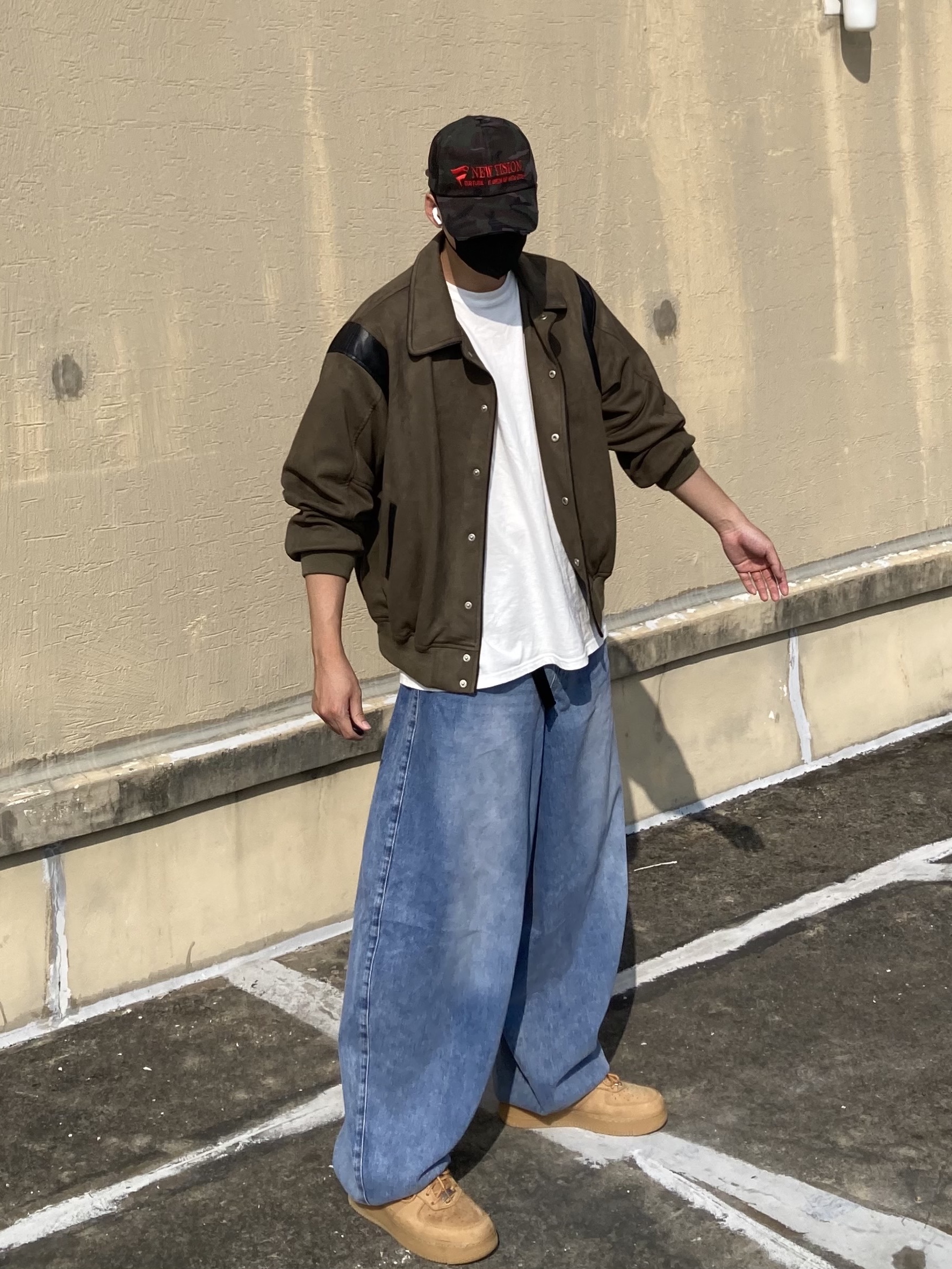 Etce New Vision Camo Cap Night Jungle, Nike x Supreme Air Force 1 Low Flax 착용 스타일
