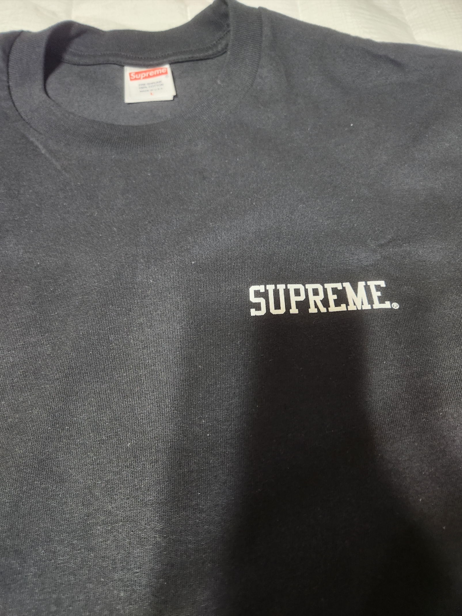 Supreme Fighter T-Shirt Black - 23FW 착용 스타일 - 2