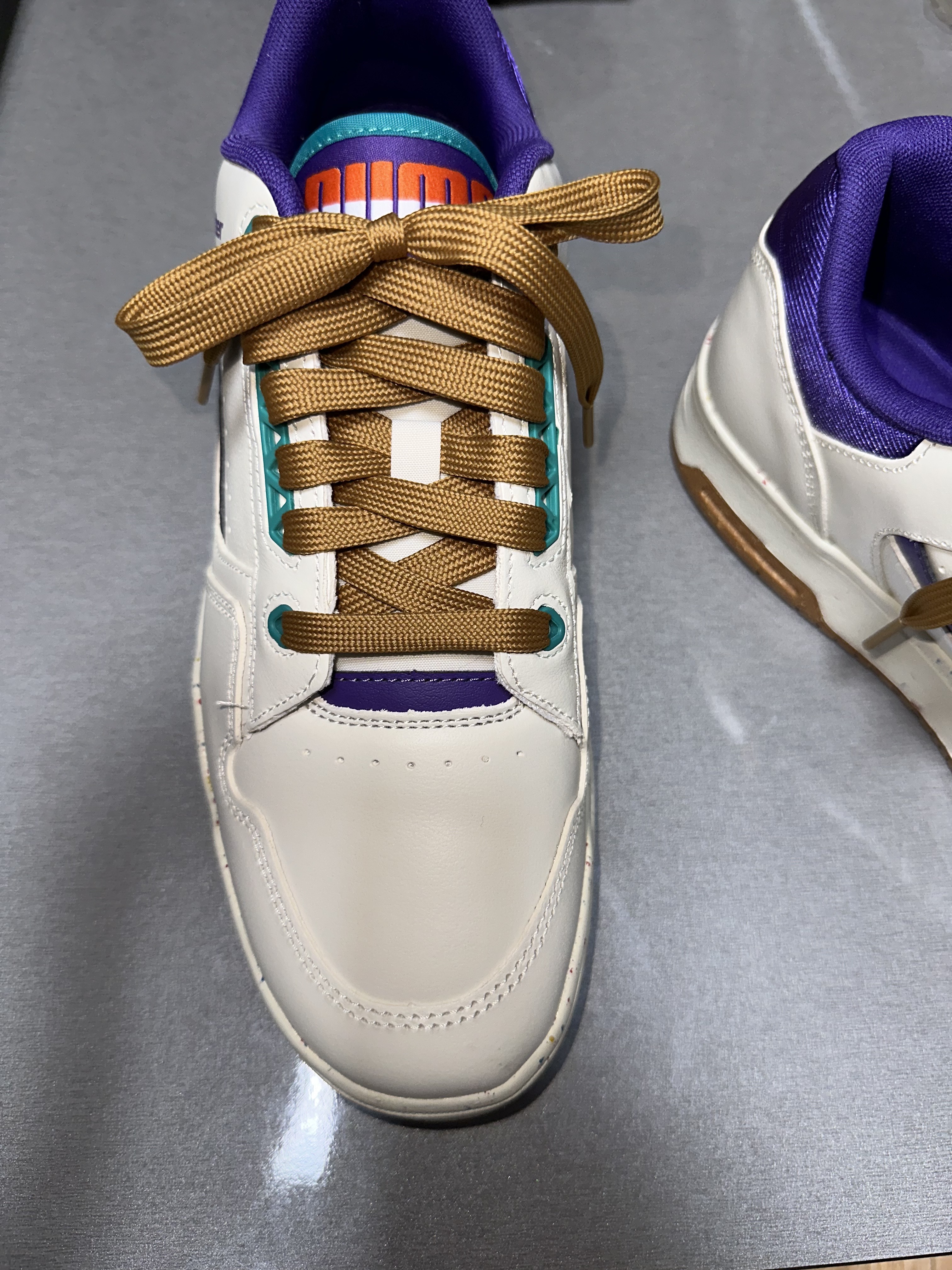 Puma x Butter Goods Slipstream Low Leather Whisper White 착용 스타일