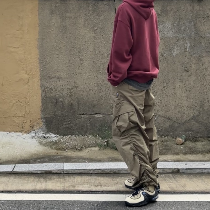 Nike x Stussy Air Penny II Rattan and Limestone 착용 스타일 - 2