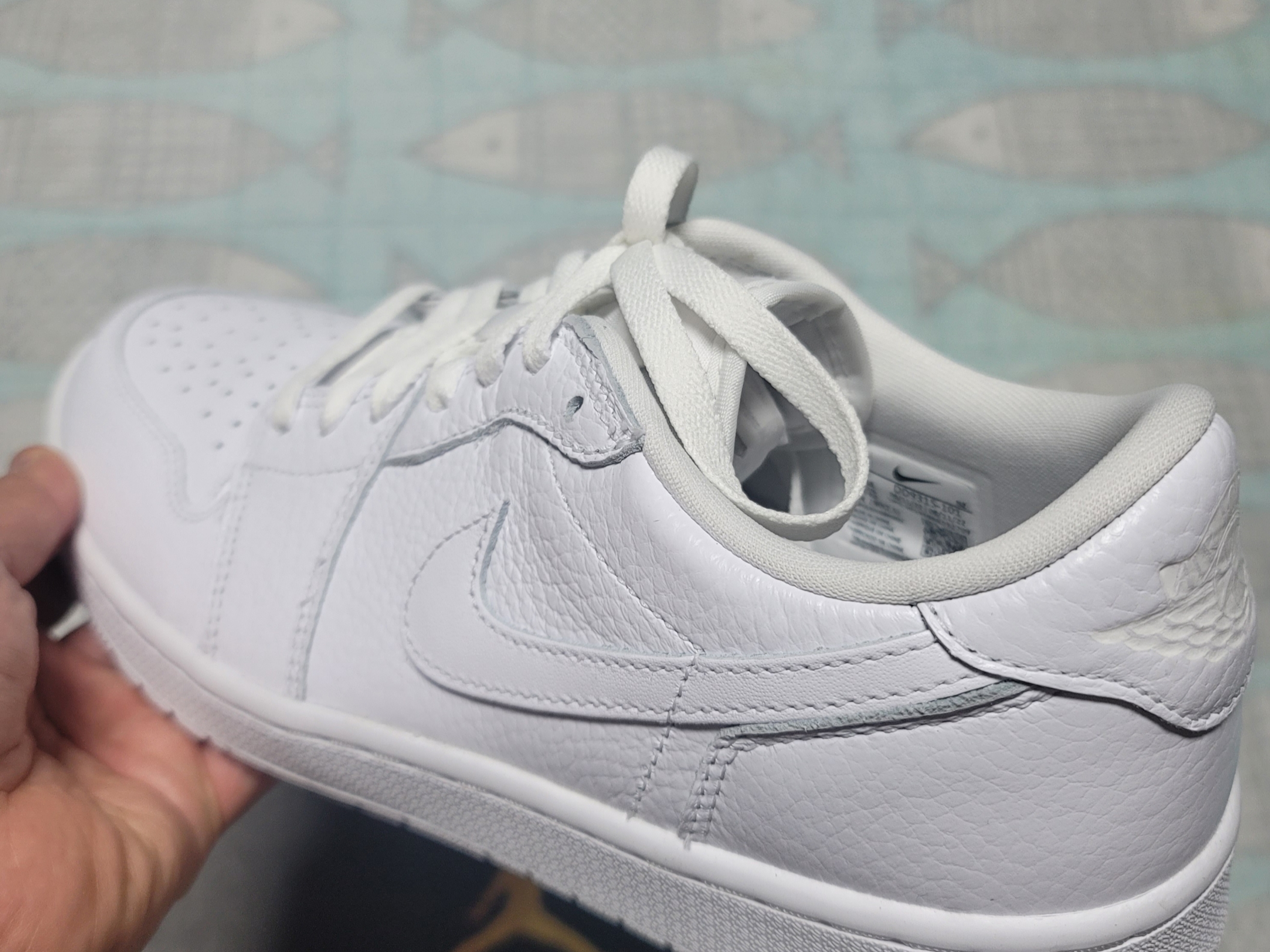Jordan 1 Low Golf Triple White 착용 스타일