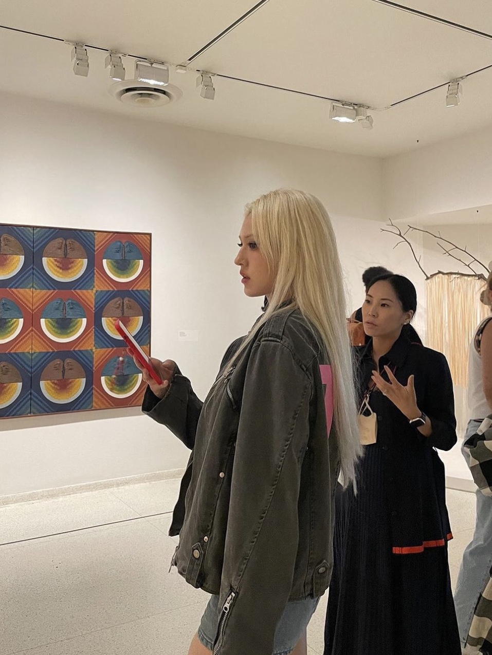 The Museum Visitor The Visitor Pigment Rider Jacket Charcol 착용 스타일 - 1