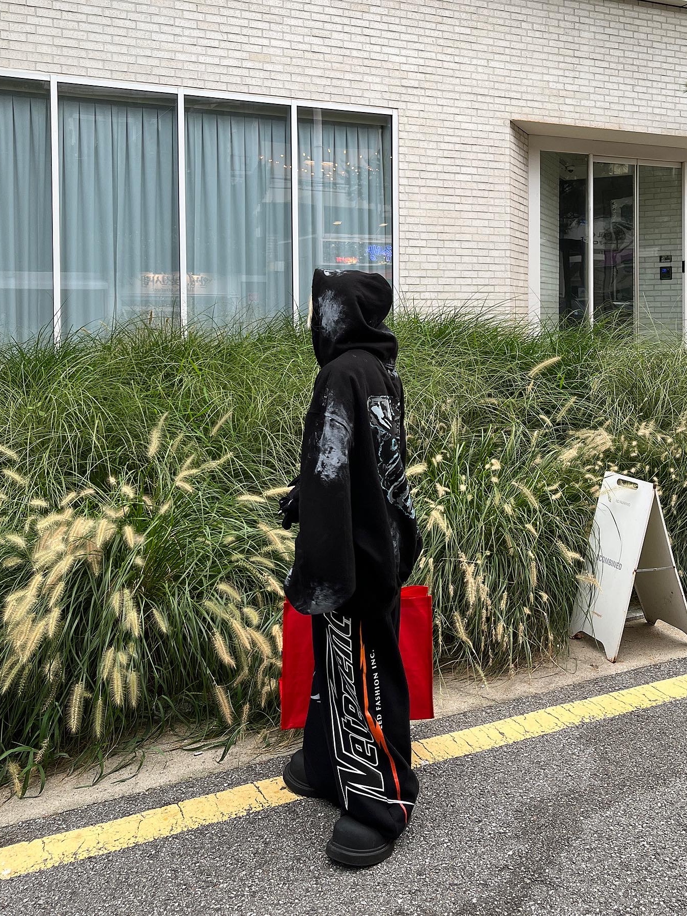 Balenciaga Steroid Derby Black 착용 스타일 - 1