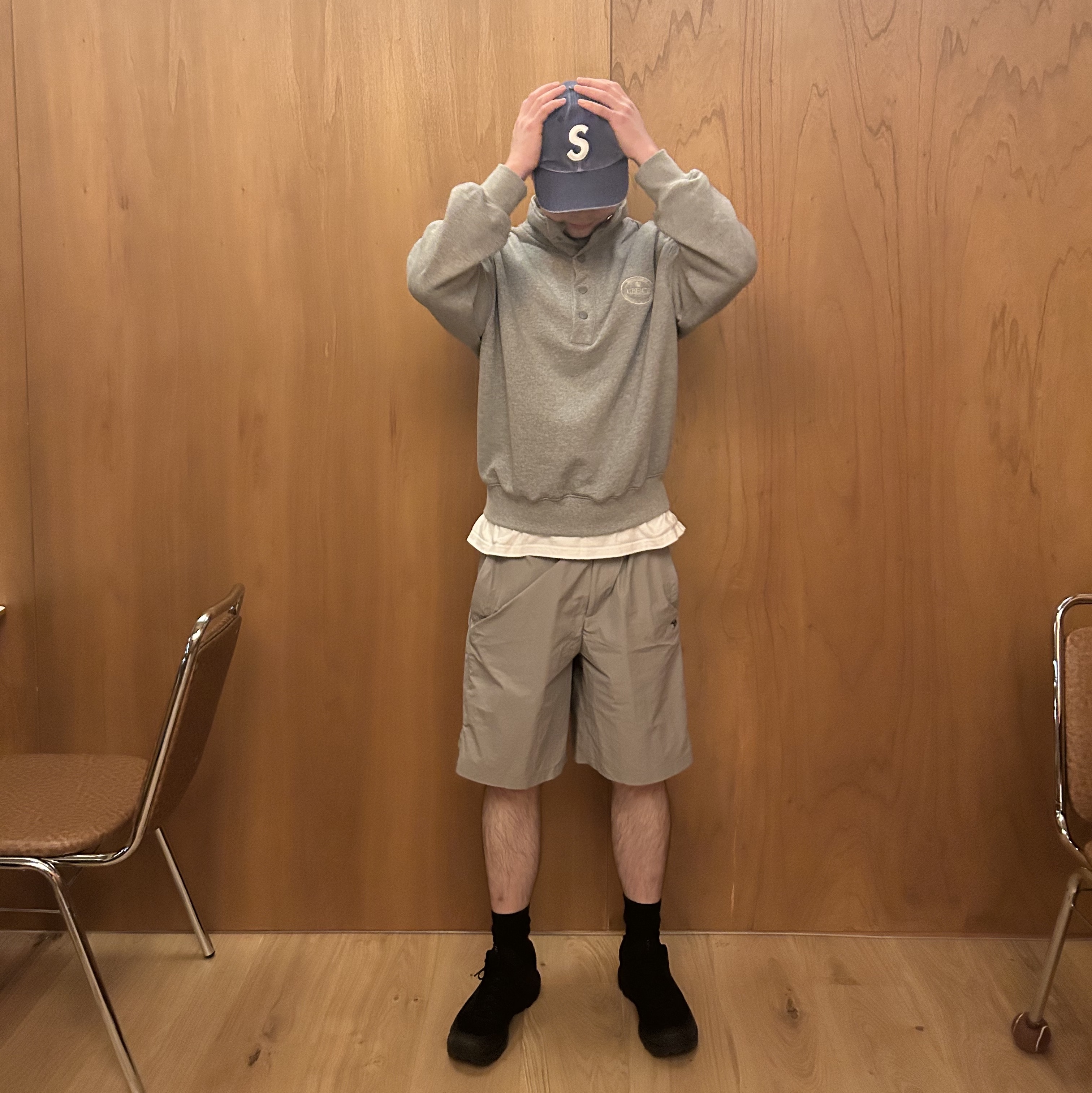 Supreme Pigment Canvas S Logo 6-Panel Navy - 23SS, Arc'teryx Aerios FL Black 착용 스타일 - 3