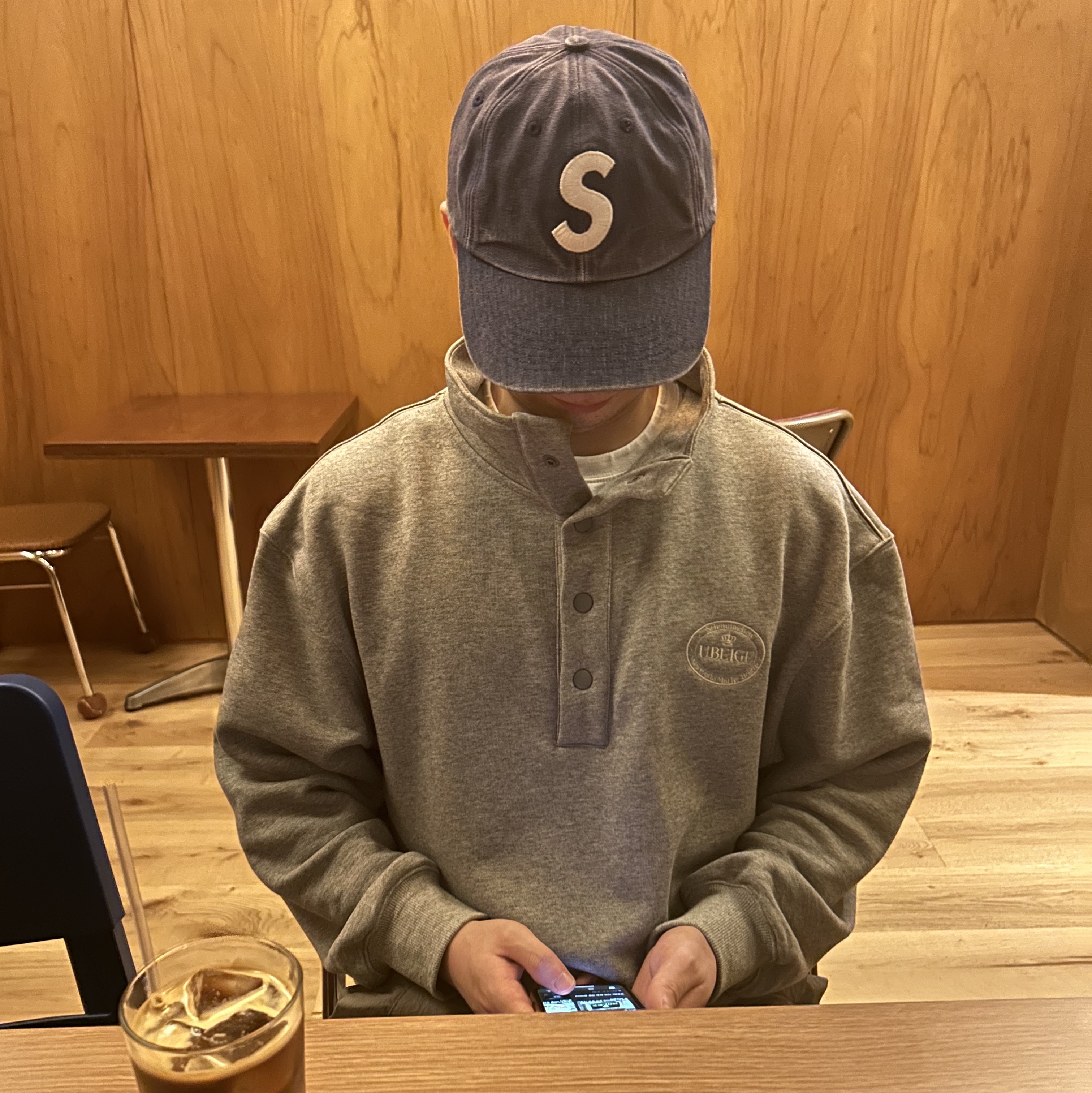Supreme Pigment Canvas S Logo 6-Panel Navy - 23SS, Arc'teryx Aerios FL Black 착용 스타일 - 1
