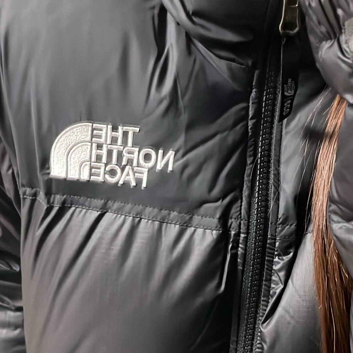 The North Face 1996 Eco Nuptse Jacket Black 착용 스타일