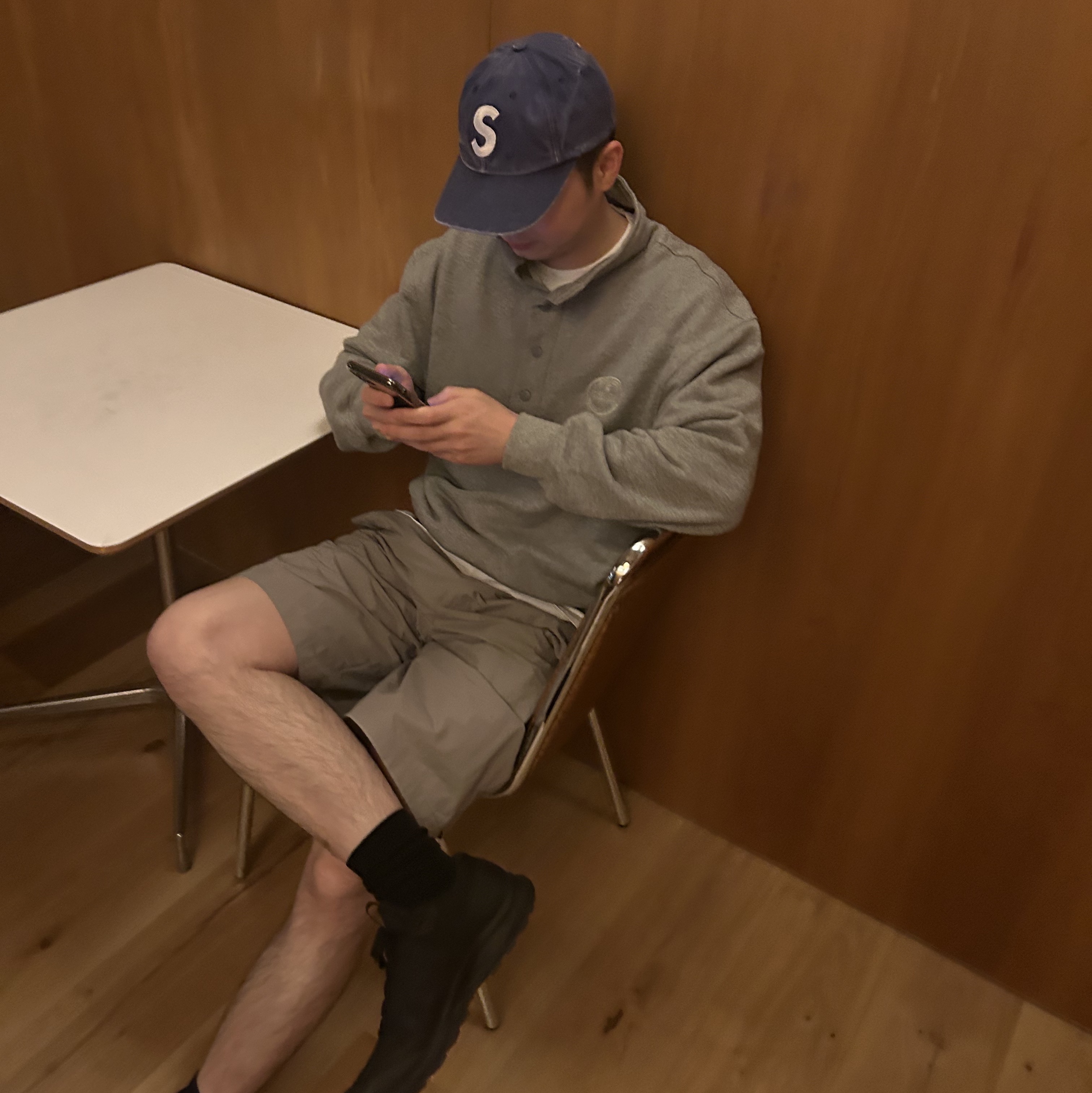 Supreme Pigment Canvas S Logo 6-Panel Navy - 23SS, Arc'teryx Aerios FL Black 착용 스타일 - 2