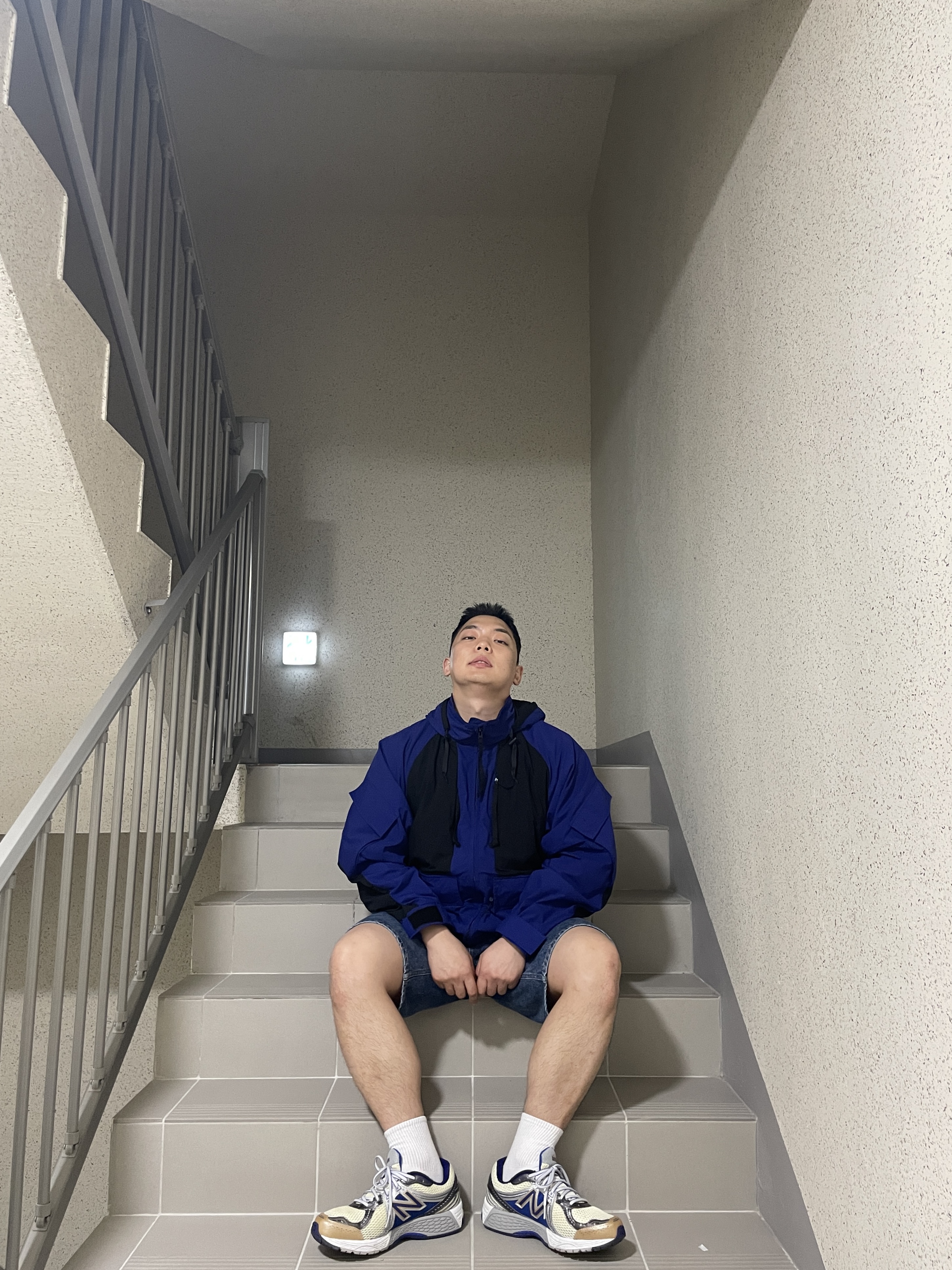 New Balance x Aime Leon Dore 860v2 Blue 착용 스타일 - 2