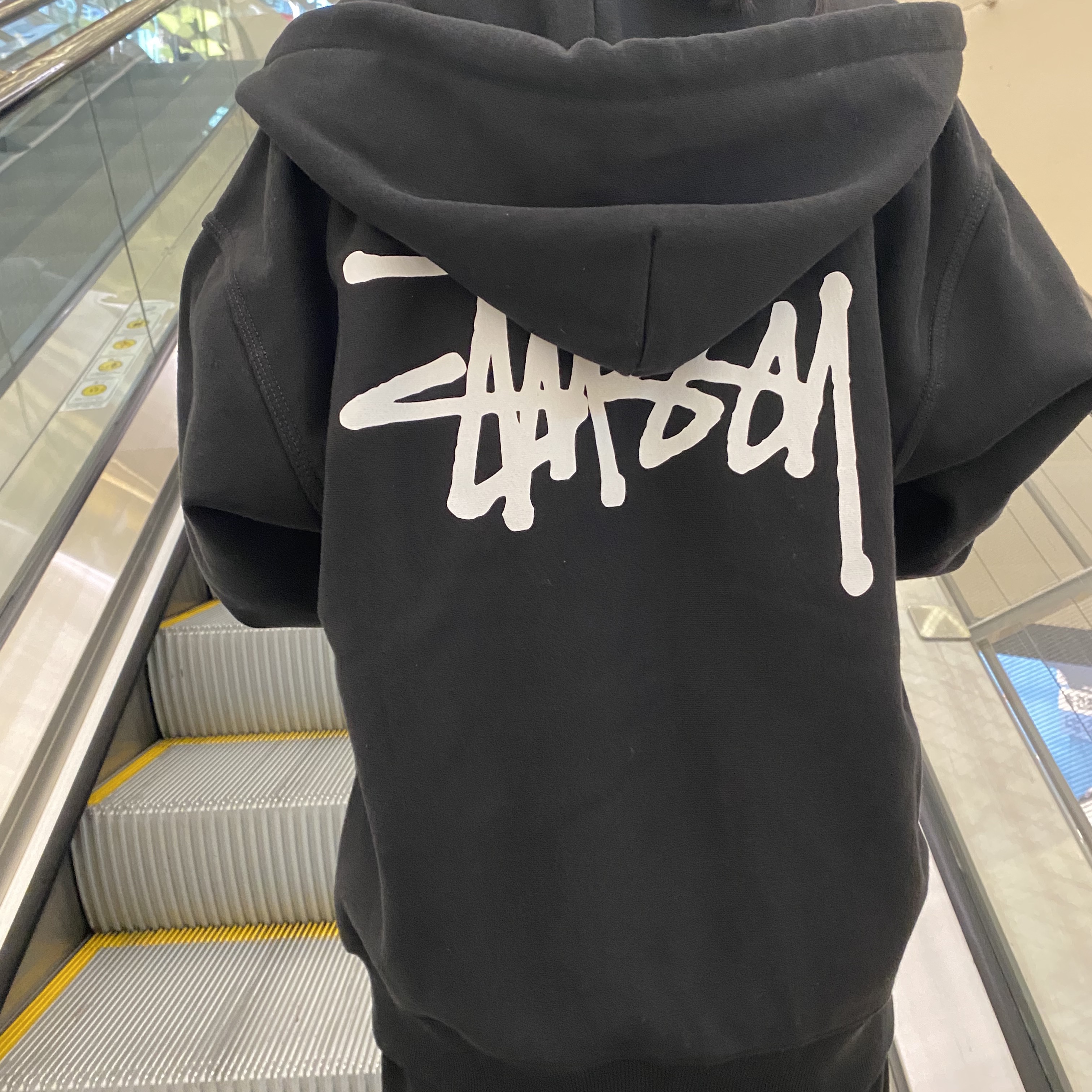 Stussy Basic Stussy Zip Hoodie Black 2023 착용 스타일 - 1