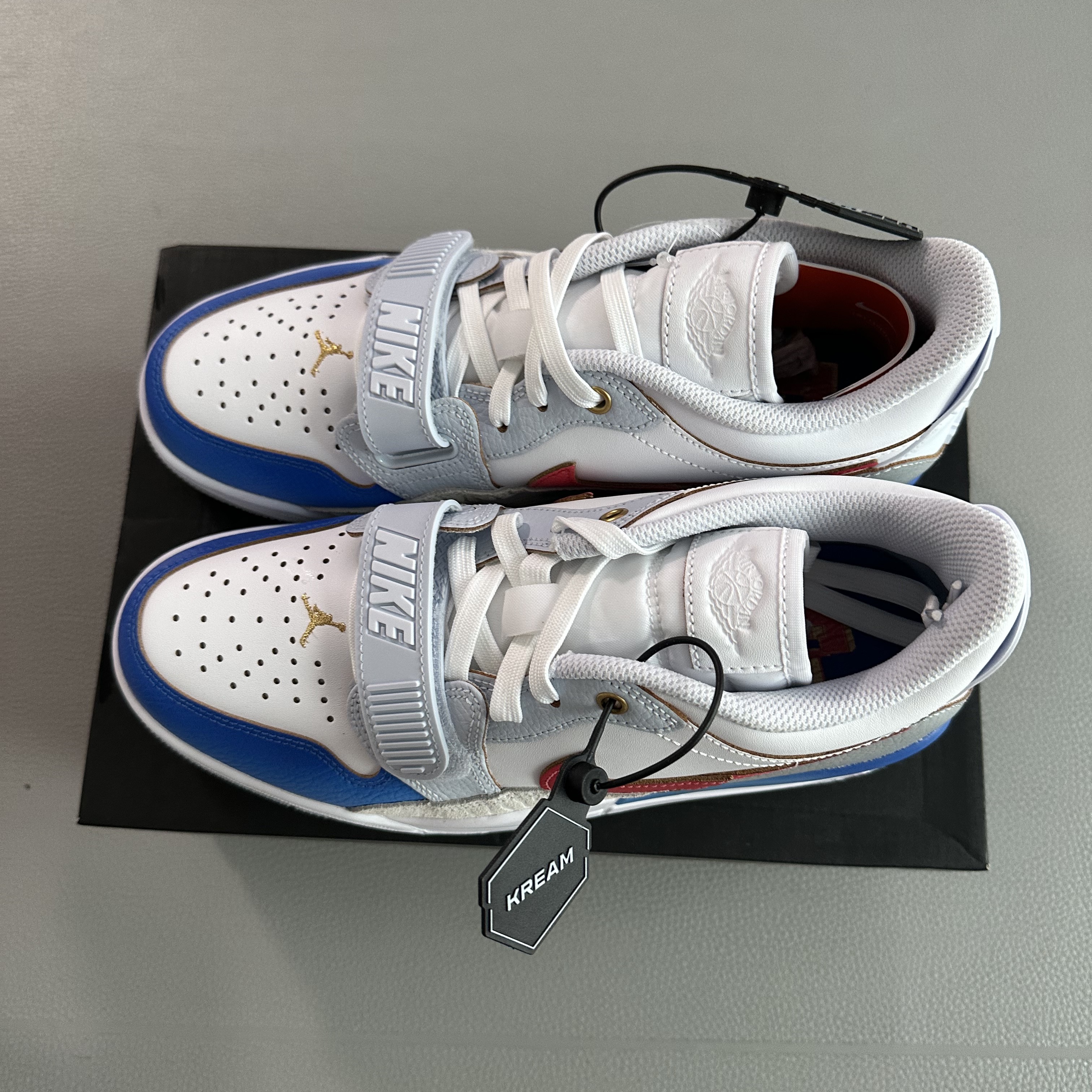 Jordan Legacy 312 Low White Game Royal University Red 착용 스타일 - 2