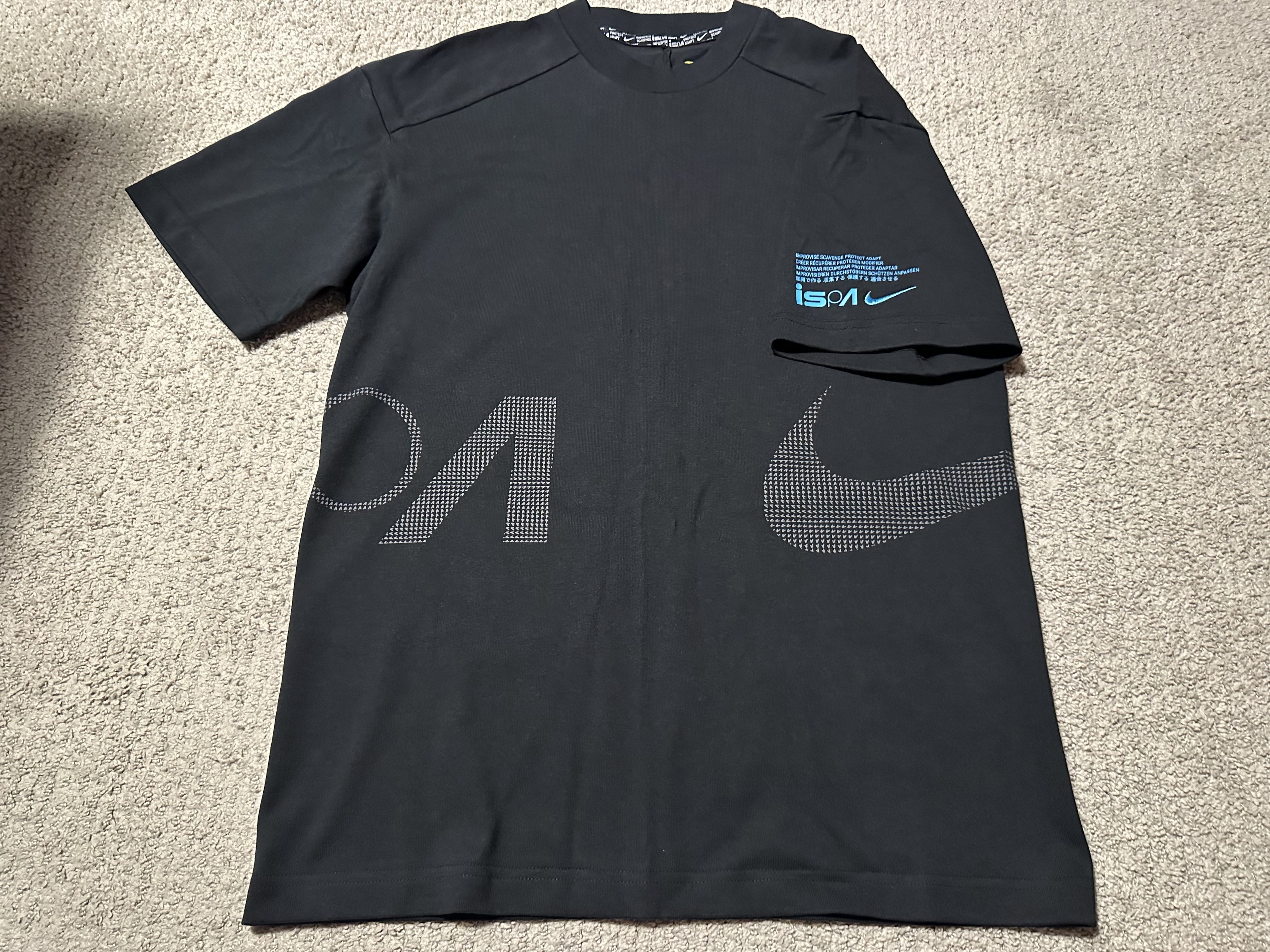 Nike ISPA T-Shirt Black - Asia, Nike ISPA T-Shirt Alligator - Asia 착용 스타일 - 4