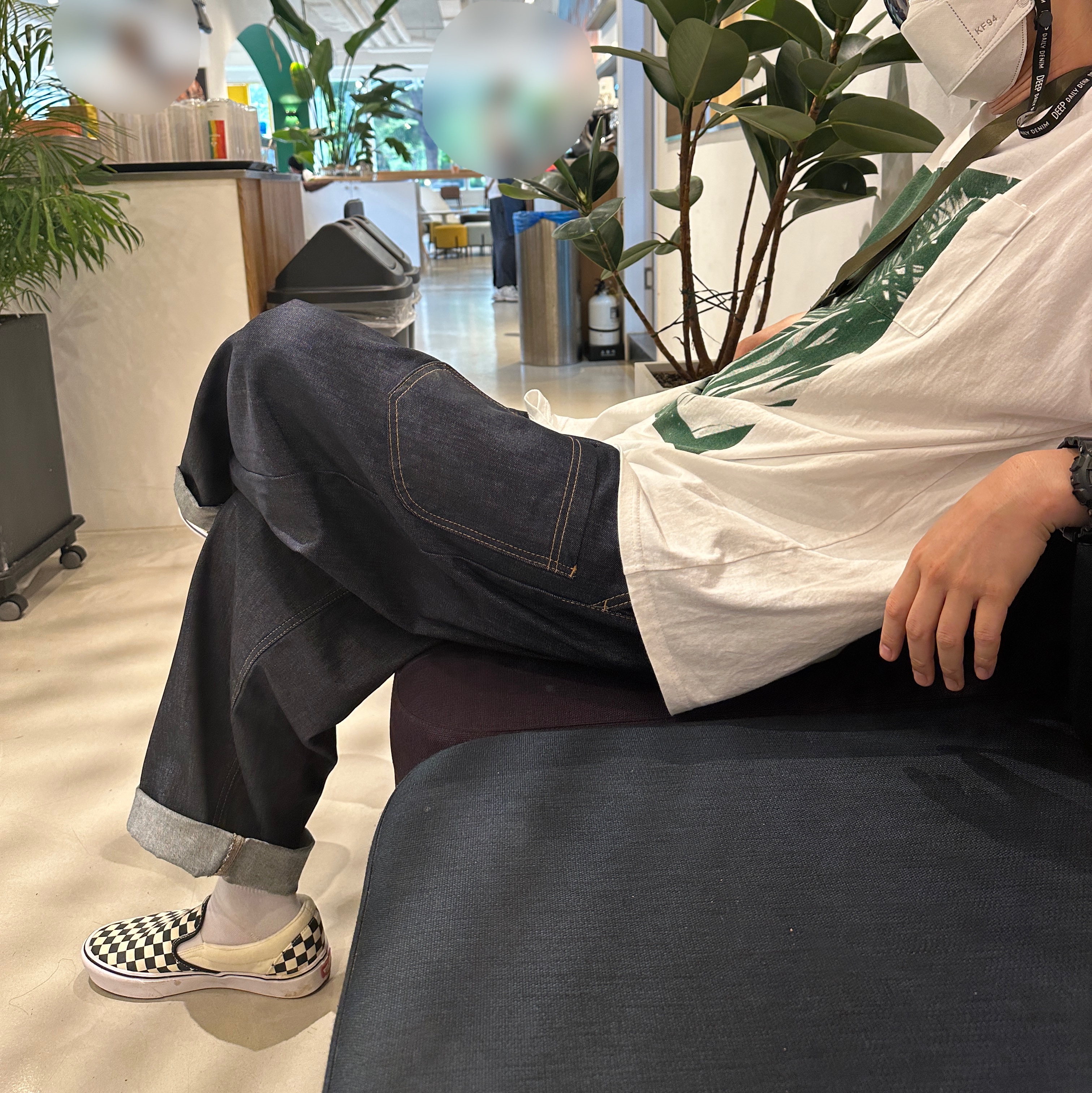 Vans Slip-On ComfyCush Checkerboard 착용 스타일