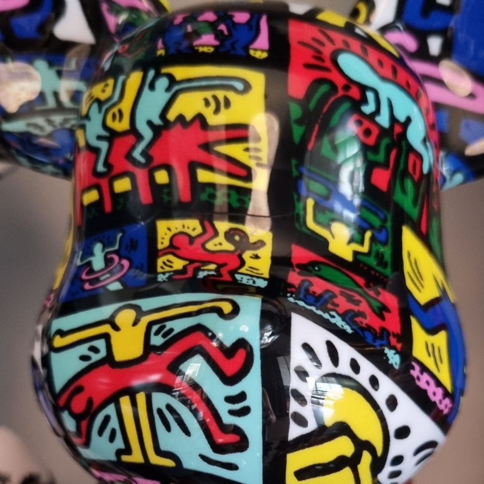 Bearbrick 2G Exclusive Keith Haring #10 100% & 400% Set 착용 스타일 - 2