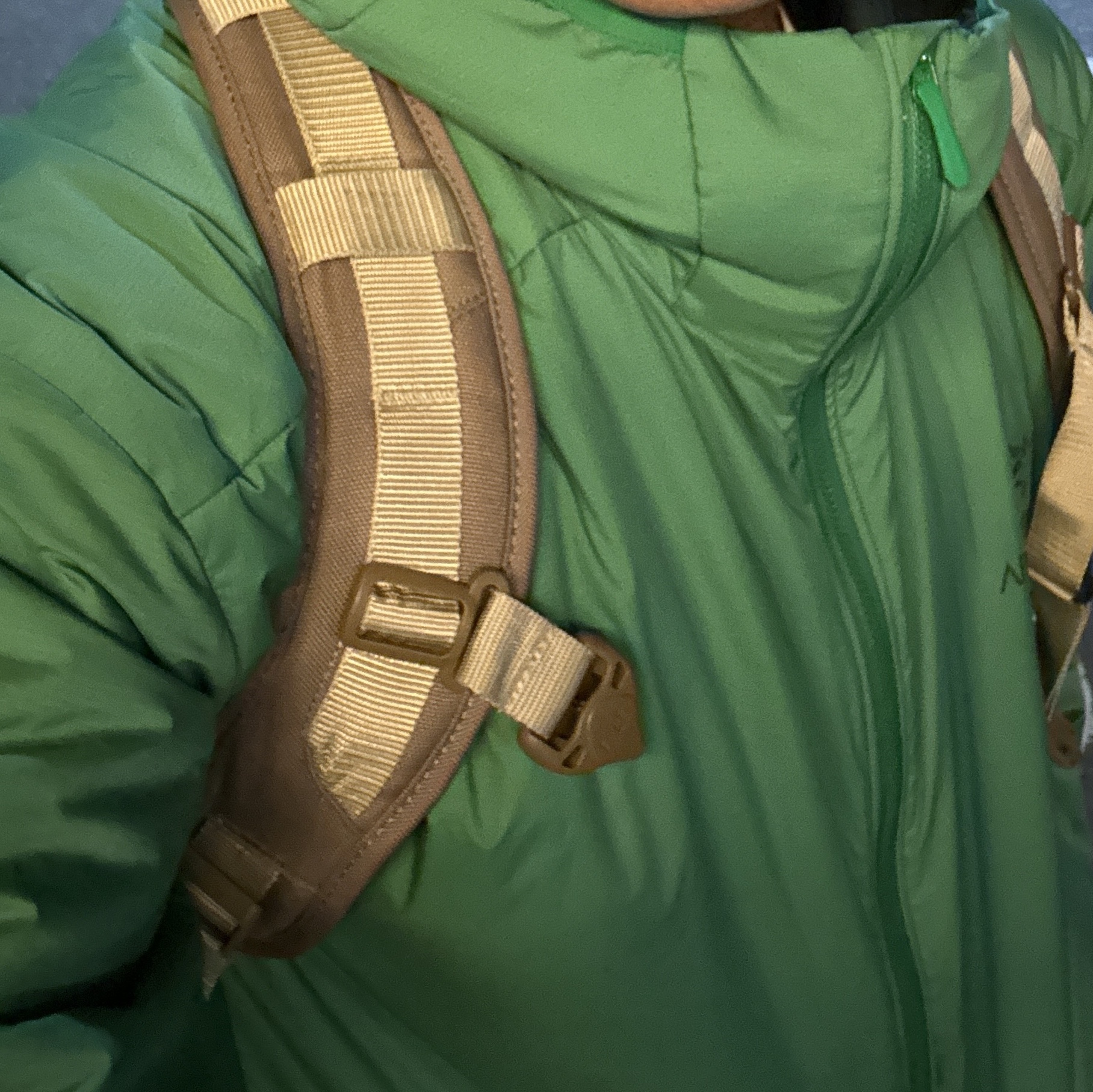Arc'teryx Atom LT Hoody Jungle 착용 스타일