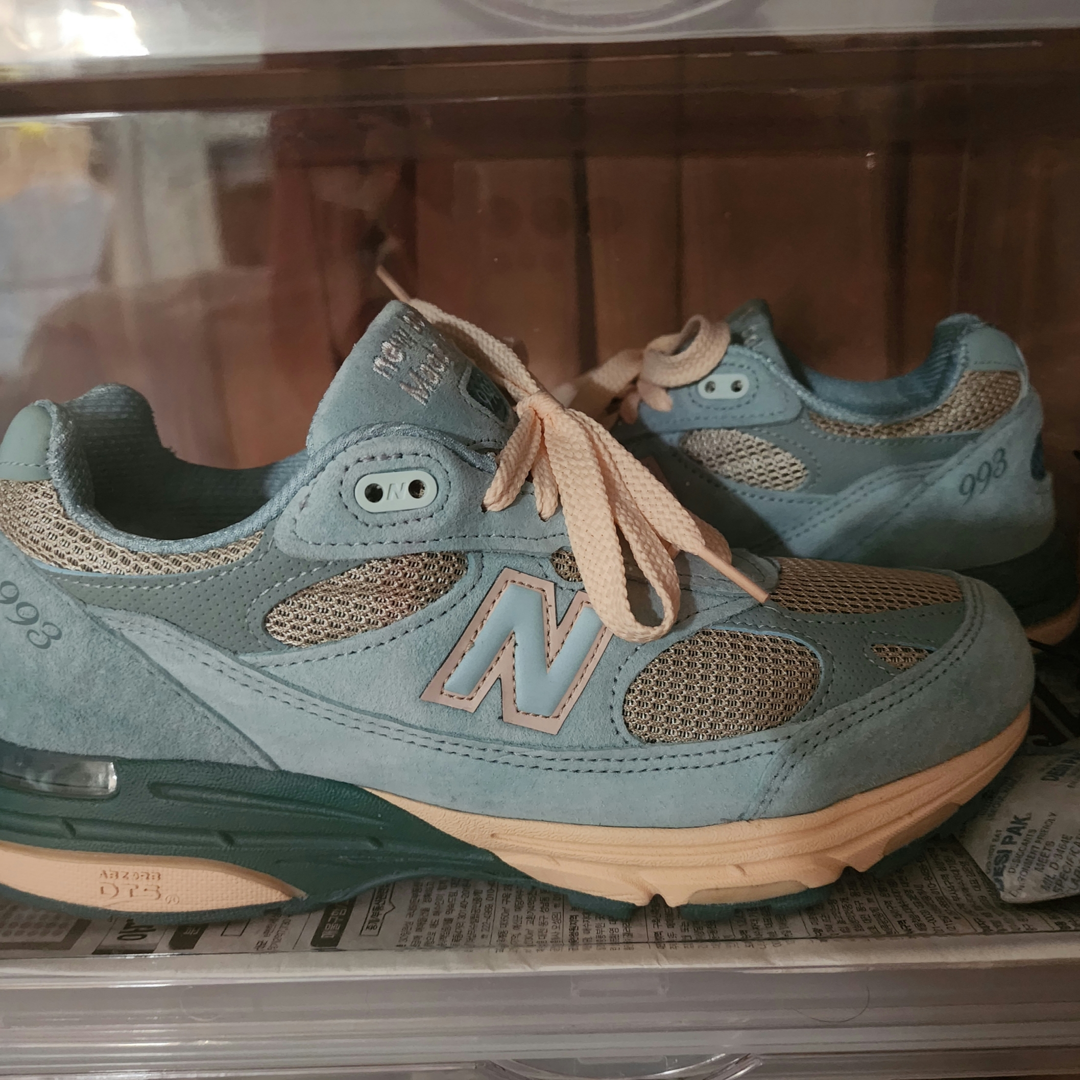 New Balance x Joe Freshgoods 993 Made in USA Arctic Blue 착용 스타일