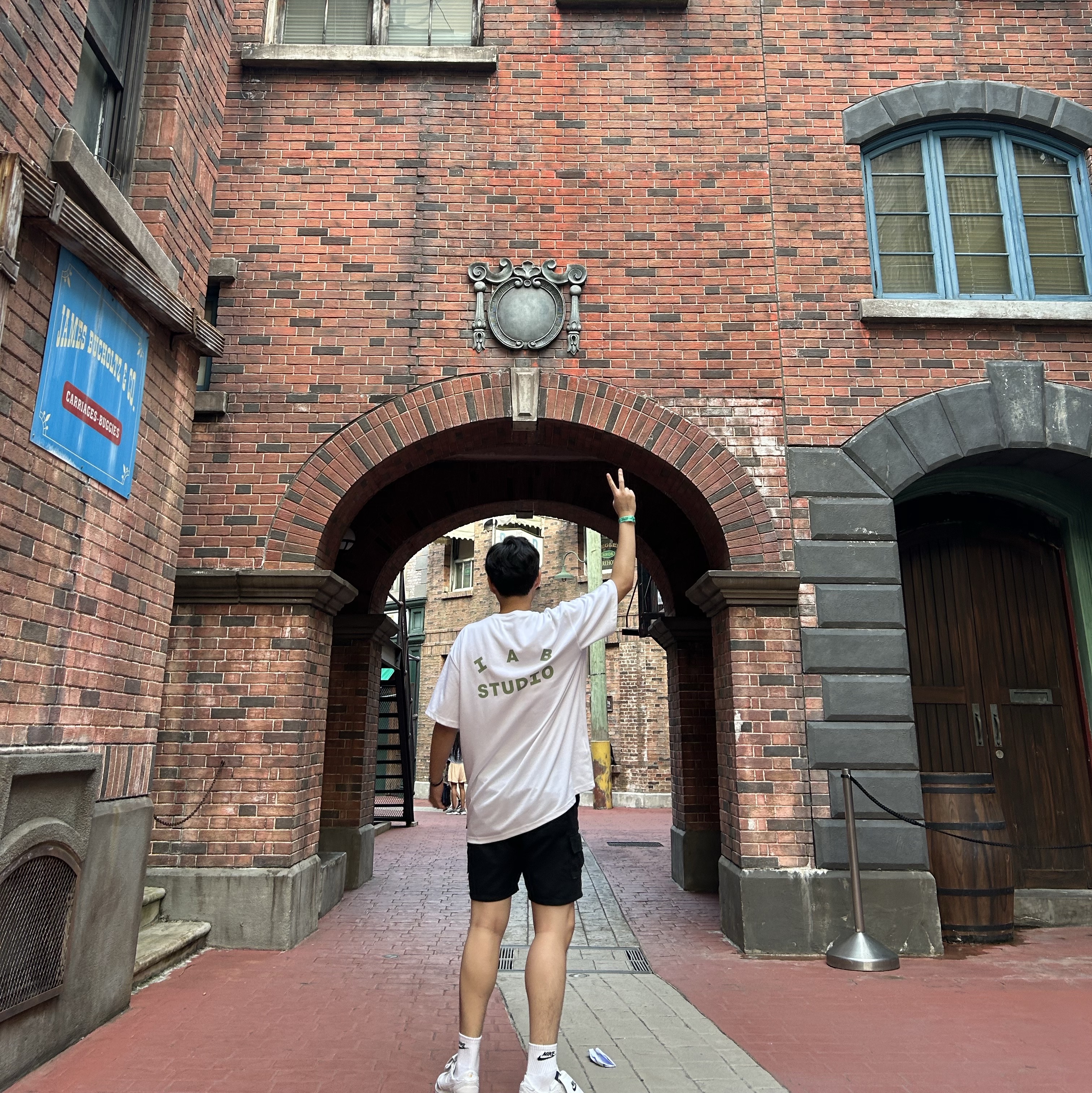 IAB Studio T-Shirt White Light Green, Nike x Peaceminusone Kwondo1 White 착용 스타일