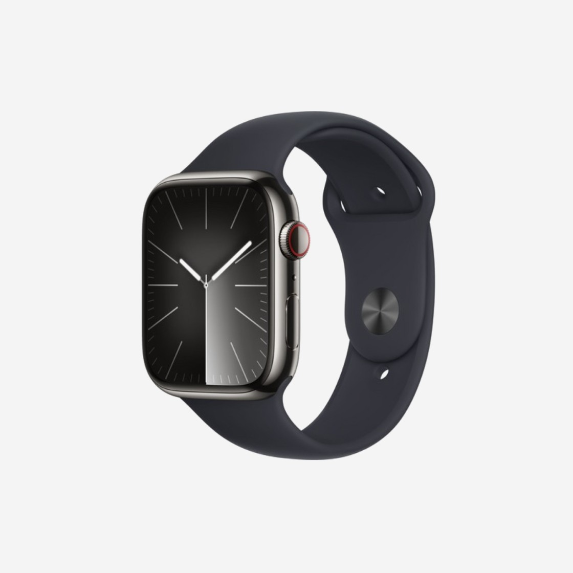 Apple Watch Series 9 45mm Cellular Graphite Stainless Steel Case with Sport Band S/M Graphite (Korean Ver.) 상세 이미지 1