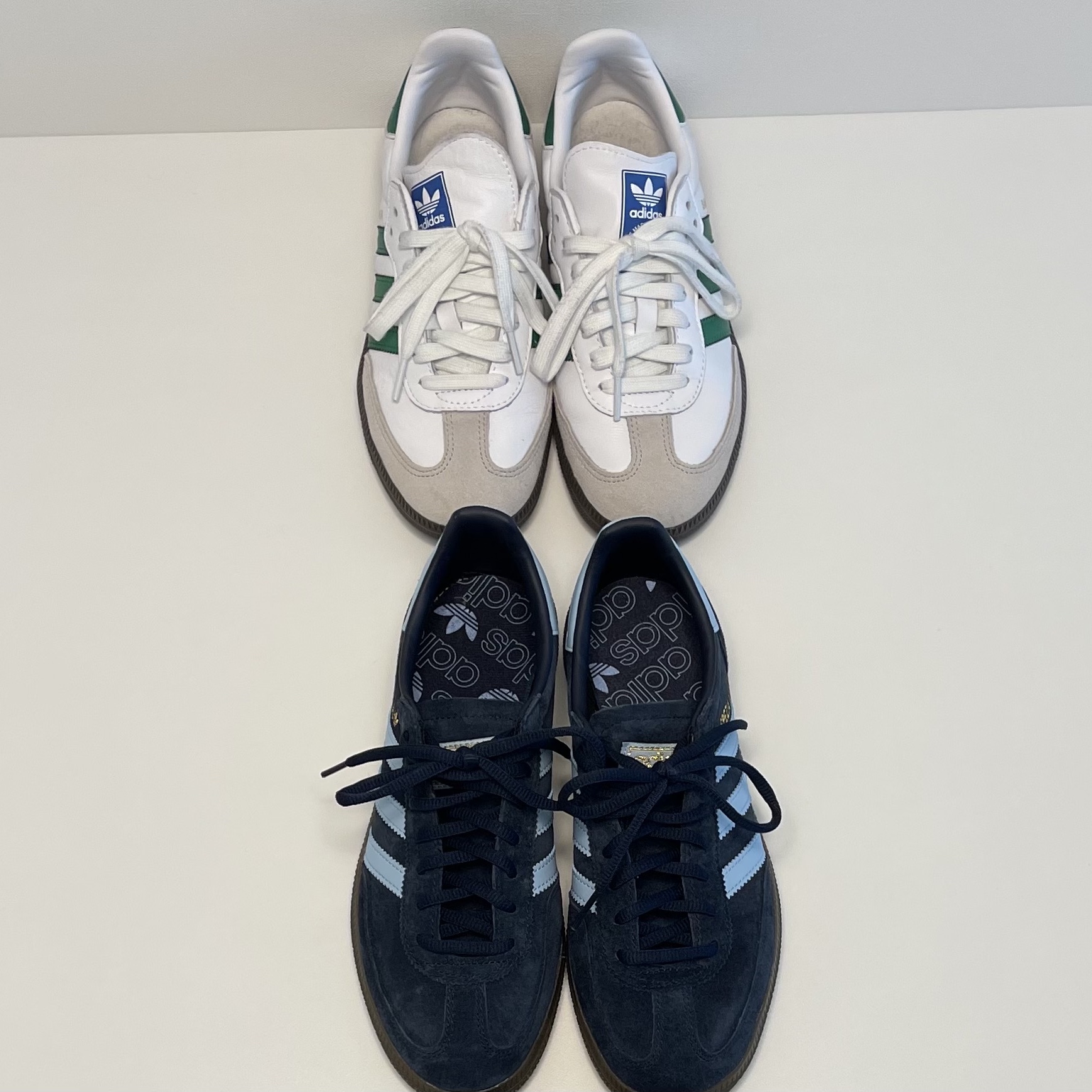 Adidas Samba OG White Green 착용 스타일