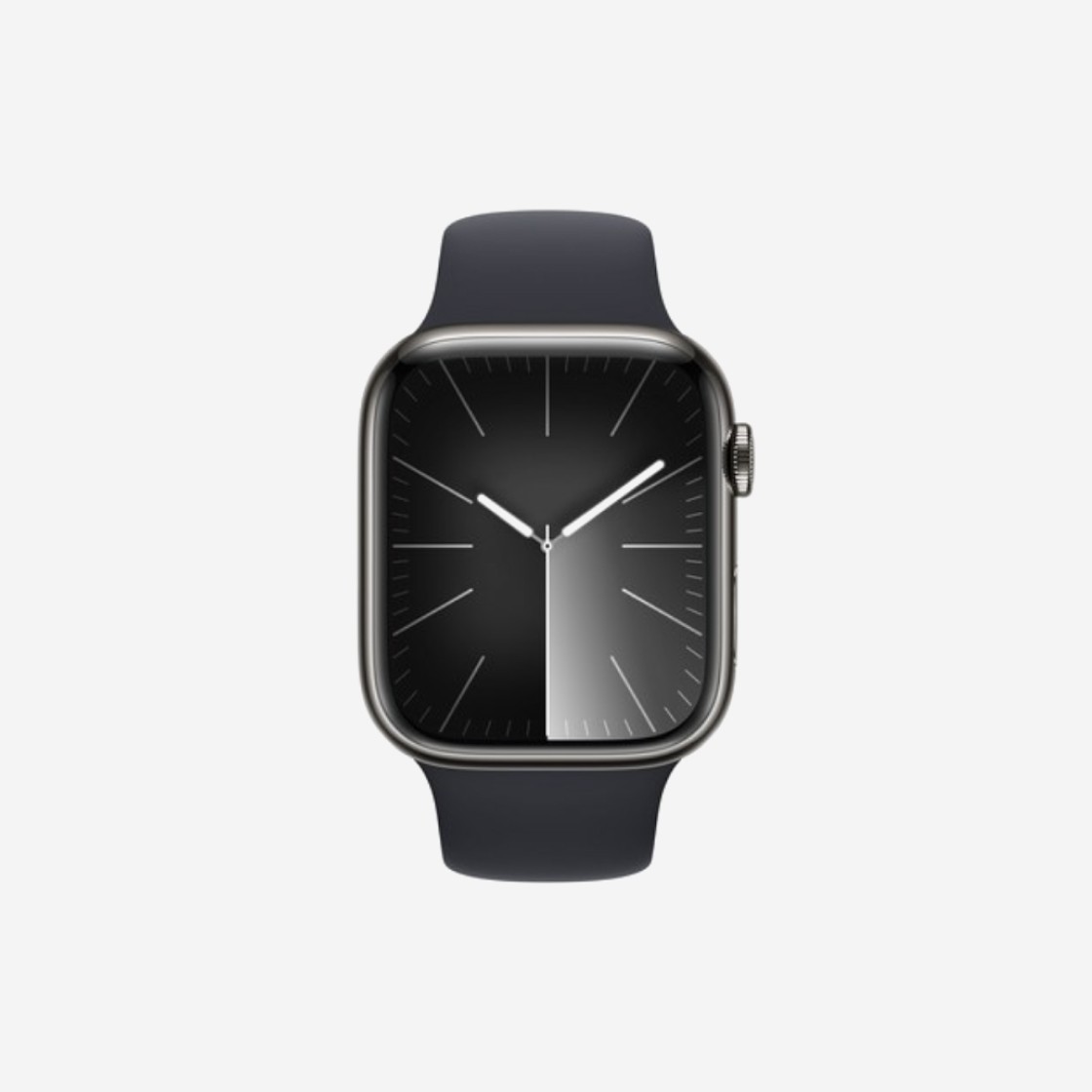 Apple Watch Series 9 45mm Cellular Graphite Stainless Steel Case with Sport Band S/M Graphite (Korean Ver.) 상세 이미지 2